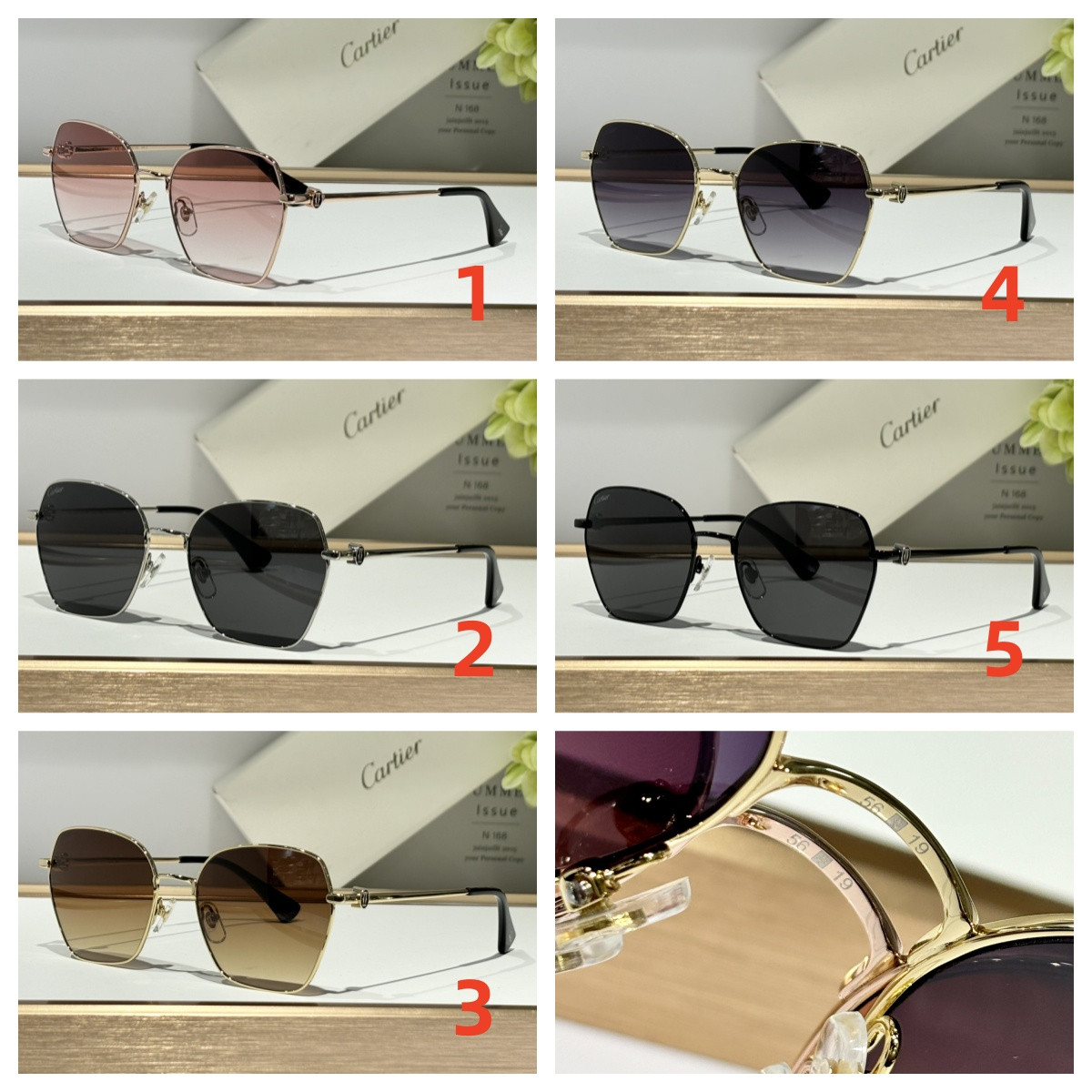 Cartier Glasses CT0413O 56-19-140 - Image 2