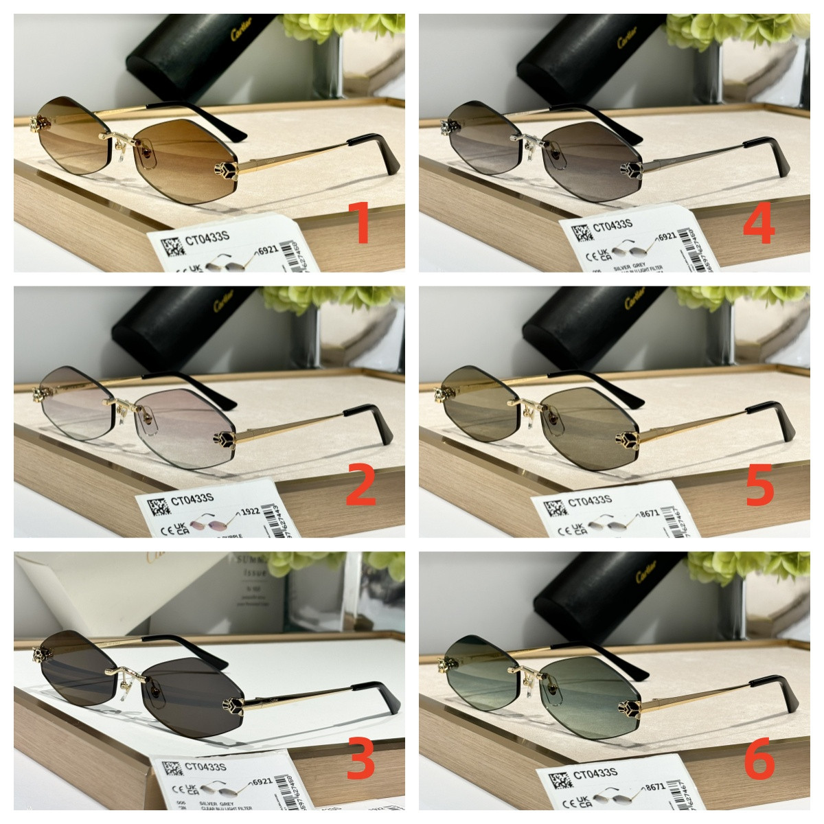 Cartier Glasses CT0433S 55-22-140 - Image 2