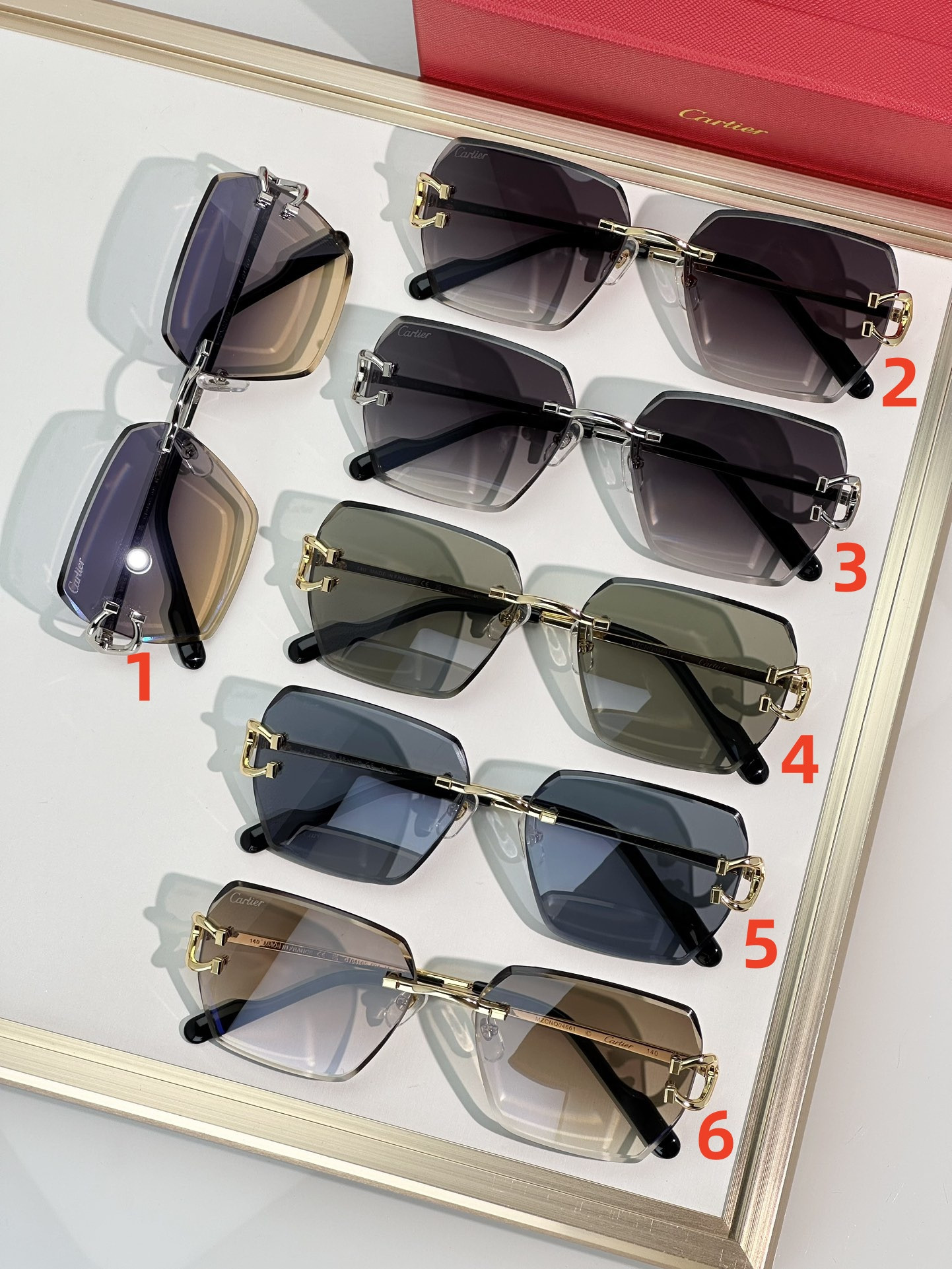 Cartier Glasses CT0466S 58-16-145 - Image 2