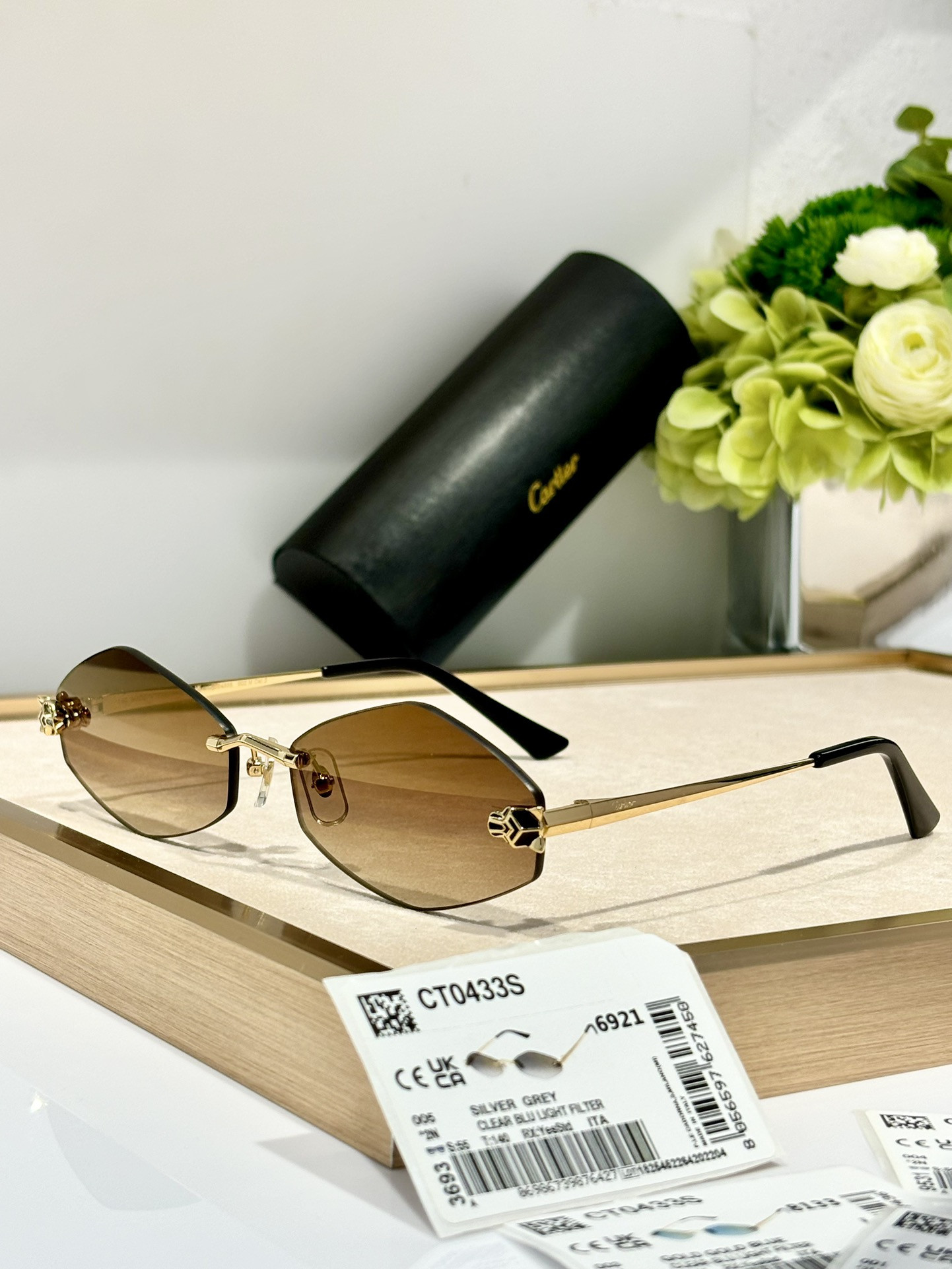 Cartier Glasses CT0433S 55-22-140 - Image 6