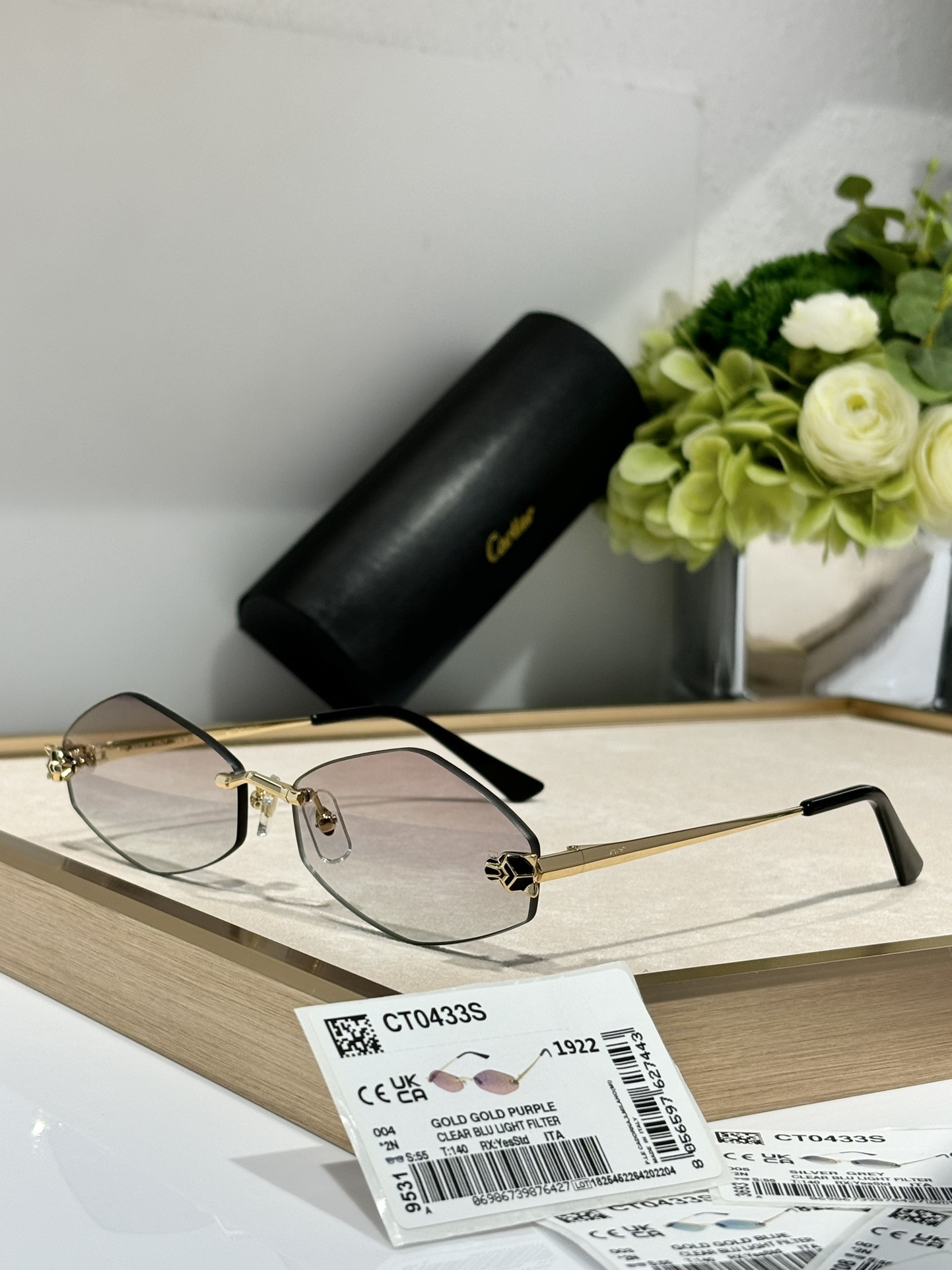 Cartier Glasses CT0433S 55-22-140 - Image 8