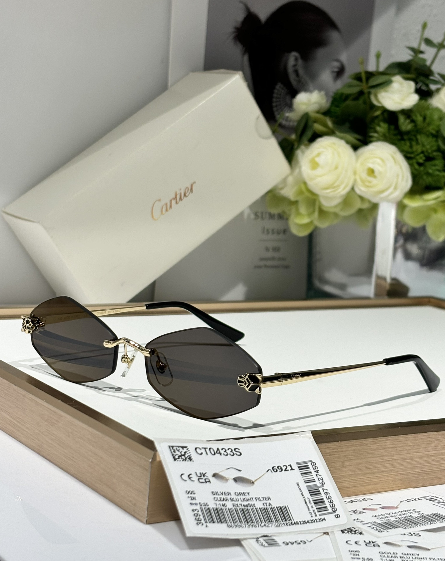Cartier Glasses CT0433S 55-22-140 - Image 4