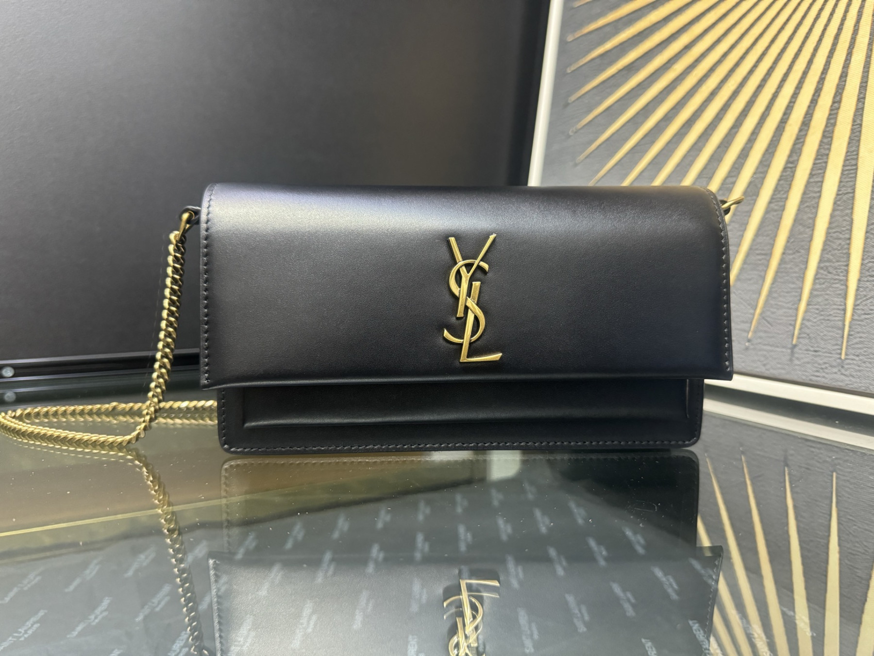 YSL Sumset Clutch (Box) 810997 22x12x2cm - Image 2