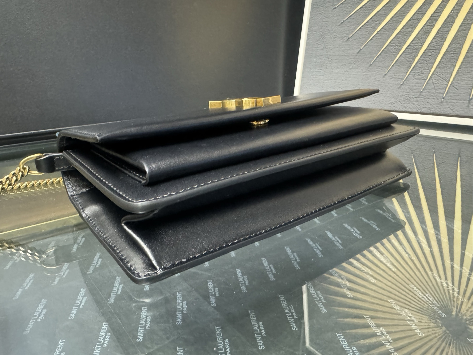 YSL Sumset Clutch (Box) 810997 22x12x2cm - Image 8