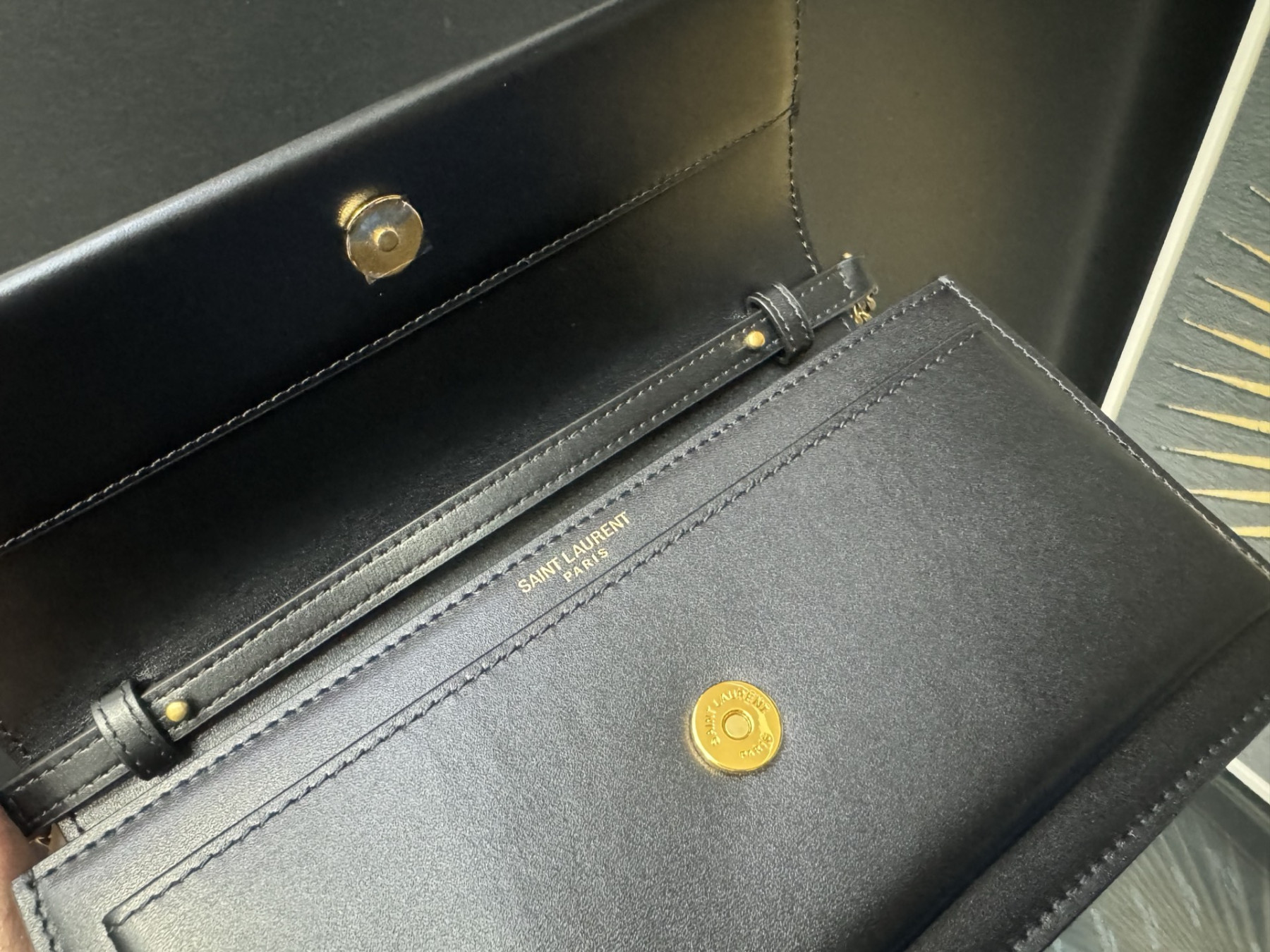 YSL Sumset Clutch (Box) 810997 22x12x2cm - Image 10