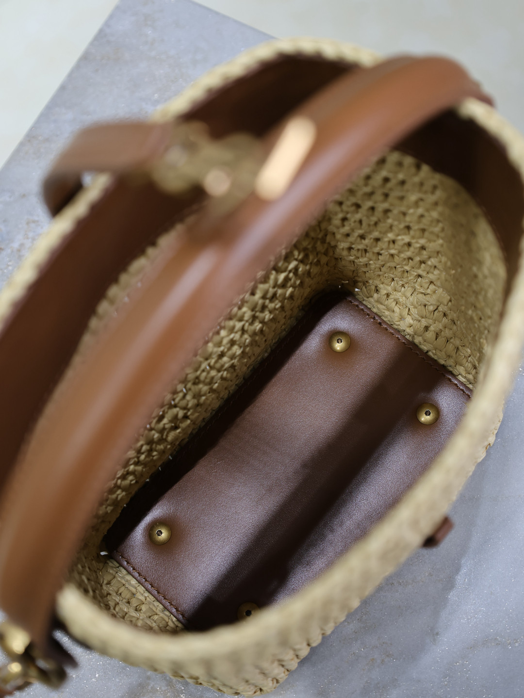YSL LE 37 mini (raffia) 15x13x6cm - Image 8