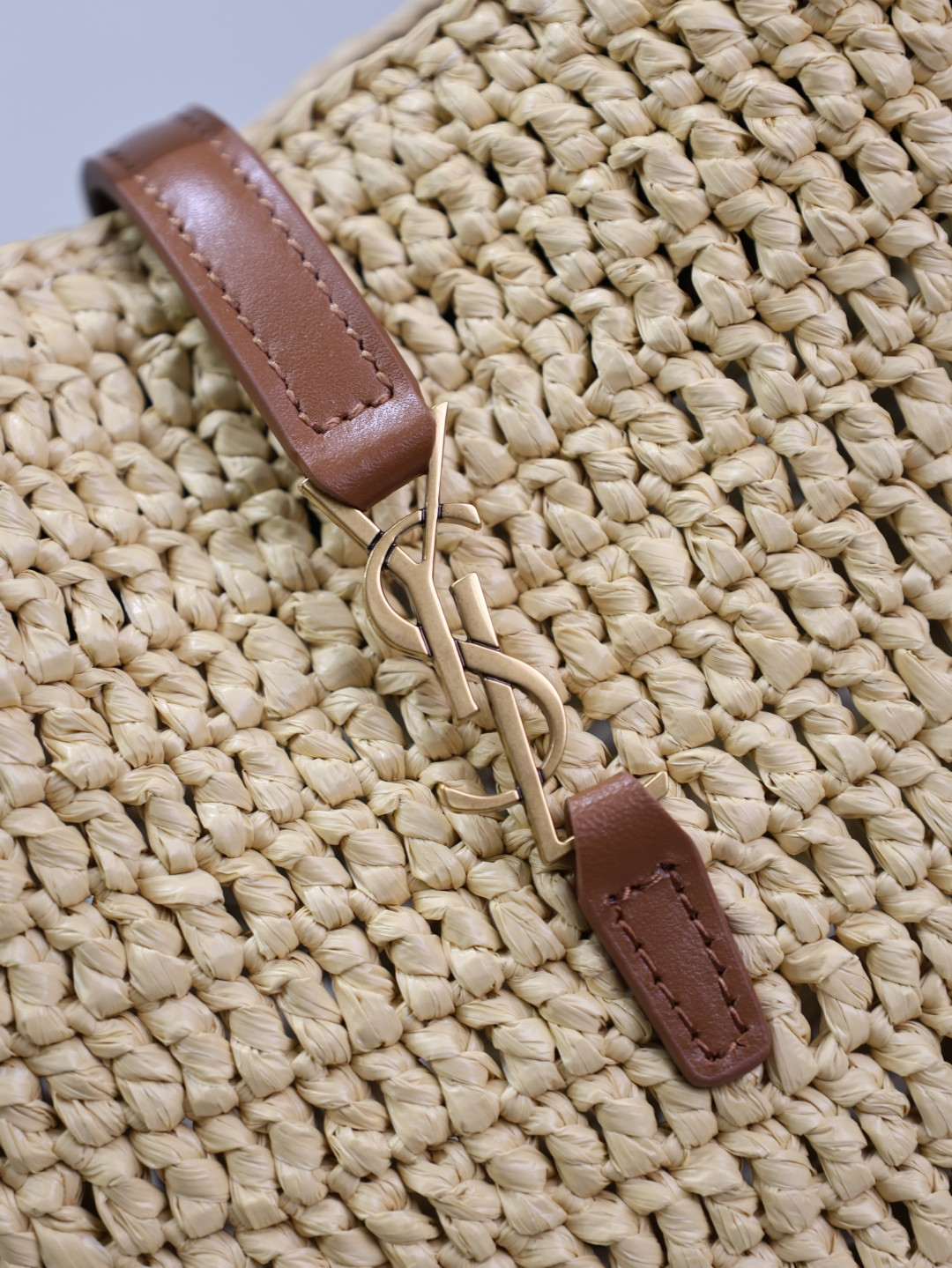 YSL LE 37 mini (raffia) 15x13x6cm - Image 12