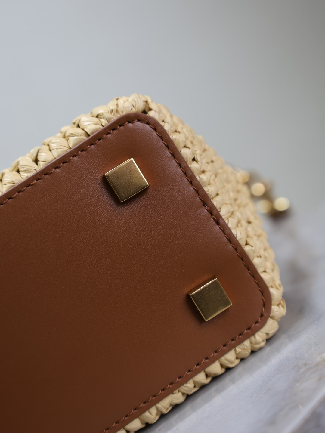 YSL LE 37 mini (raffia) 15x13x6cm - Image 16