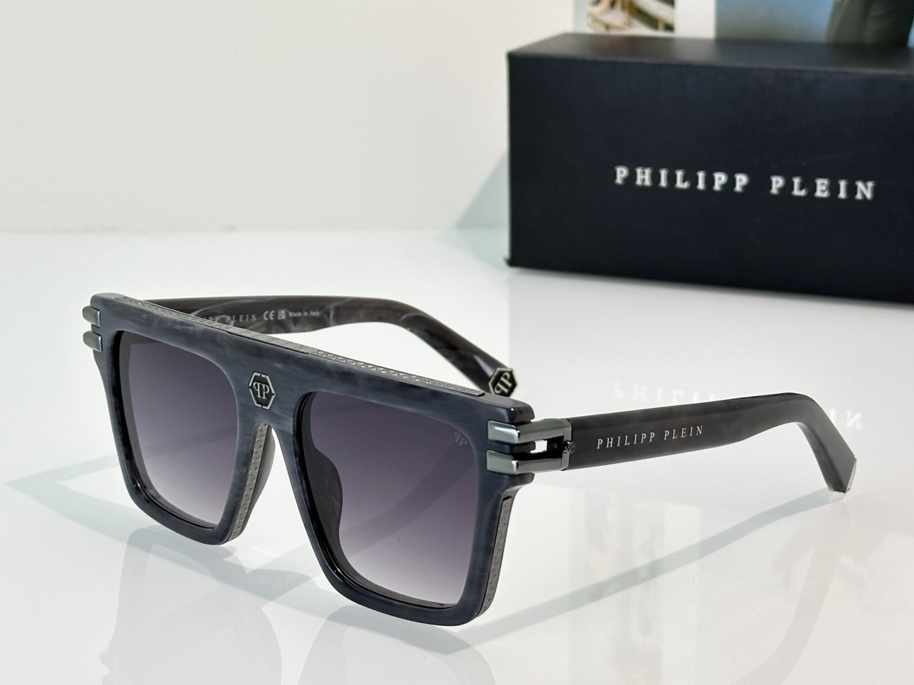 Philipp Plein Glasses SPP98M 56-19-145 - Image 8
