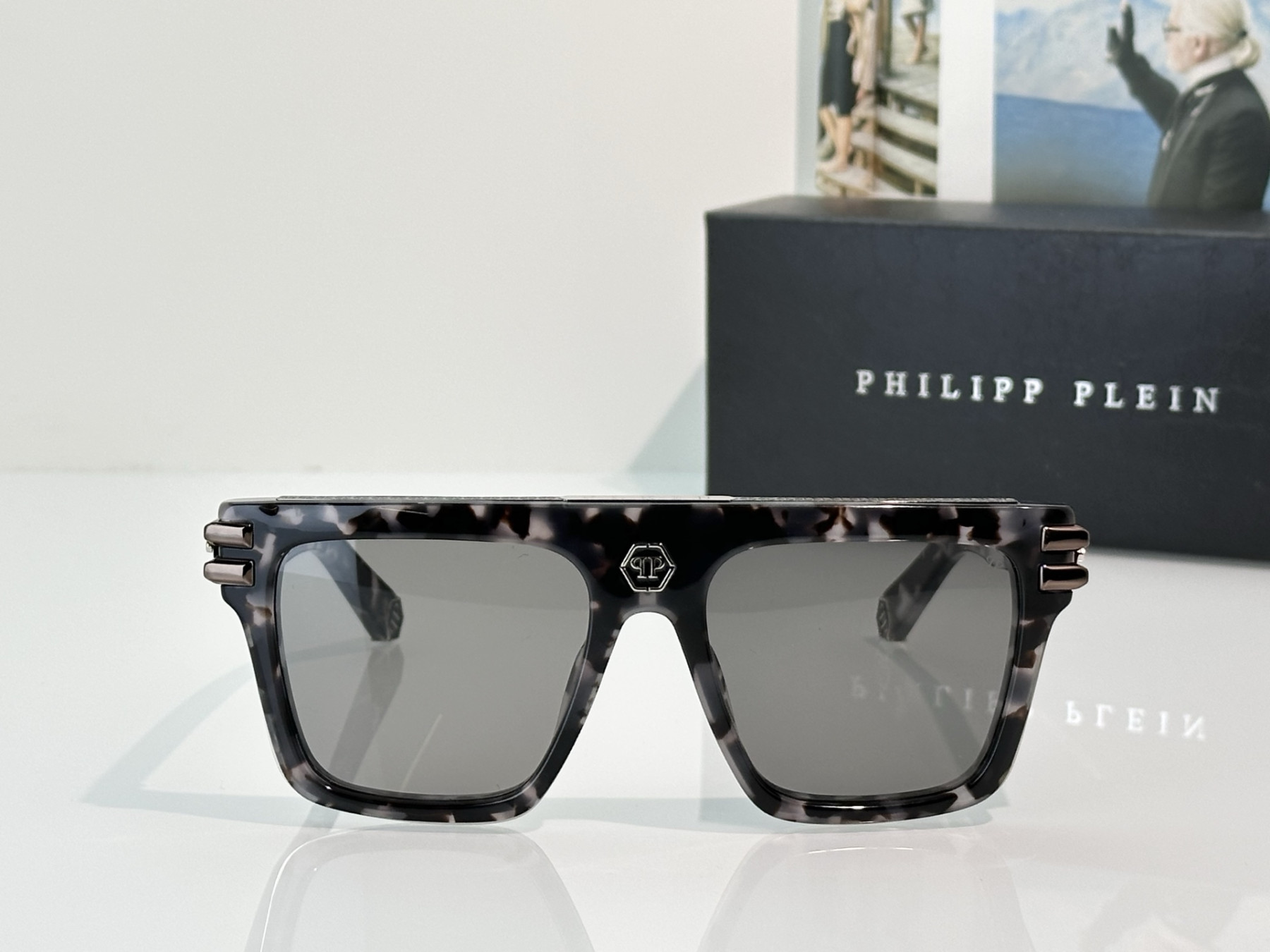 Philipp Plein Glasses SPP98M 56-19-145 - Image 9