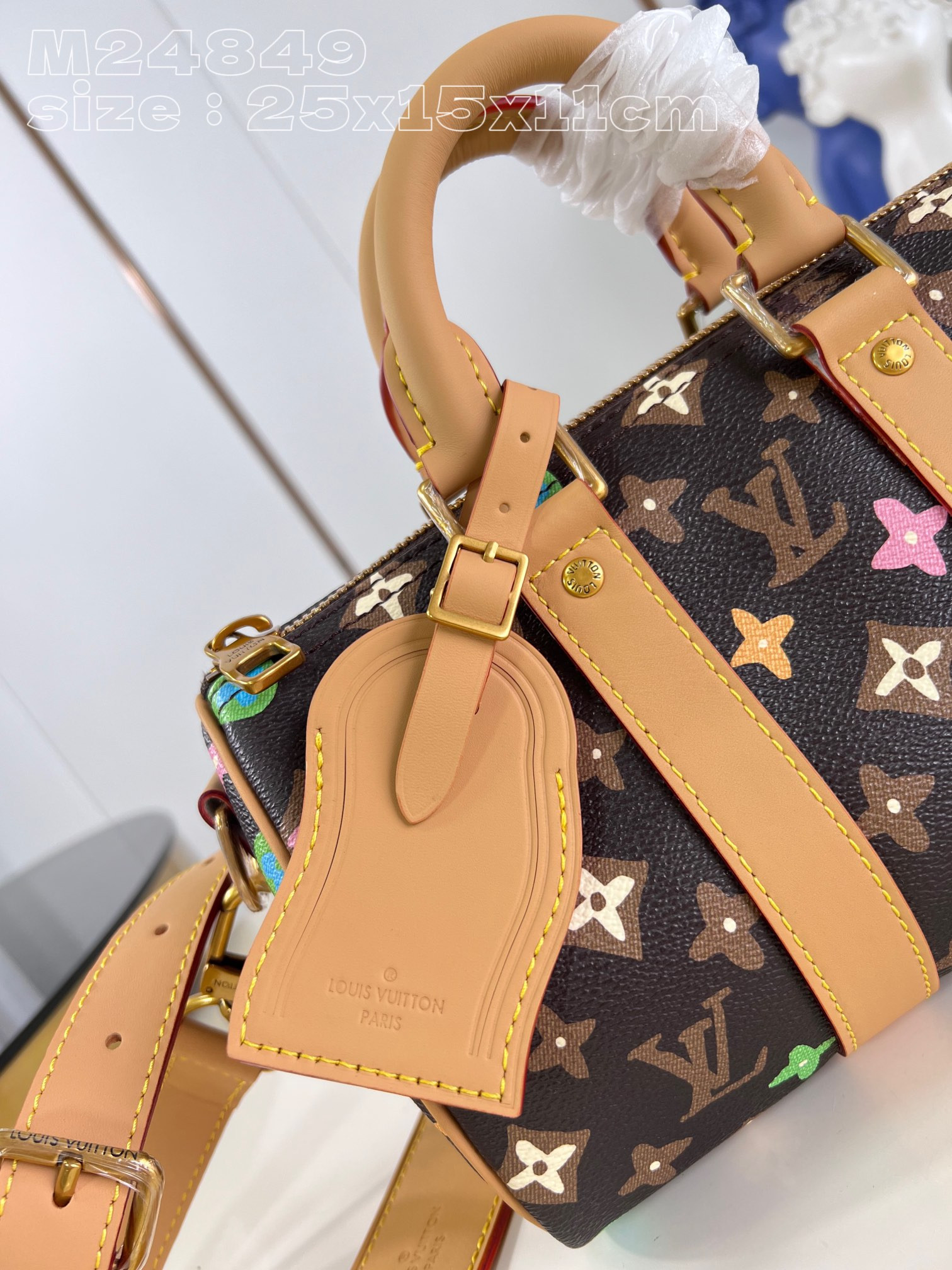 LV Keepall Bandoulière 25 M24849 25 x 15 x 11cm - Image 3
