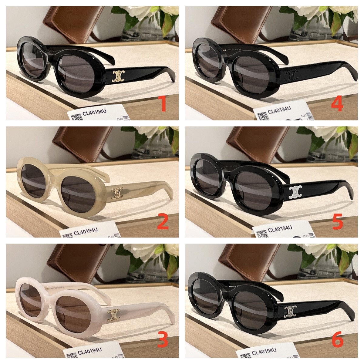 Celine Glasses 40194 52-22-145 - Image 2