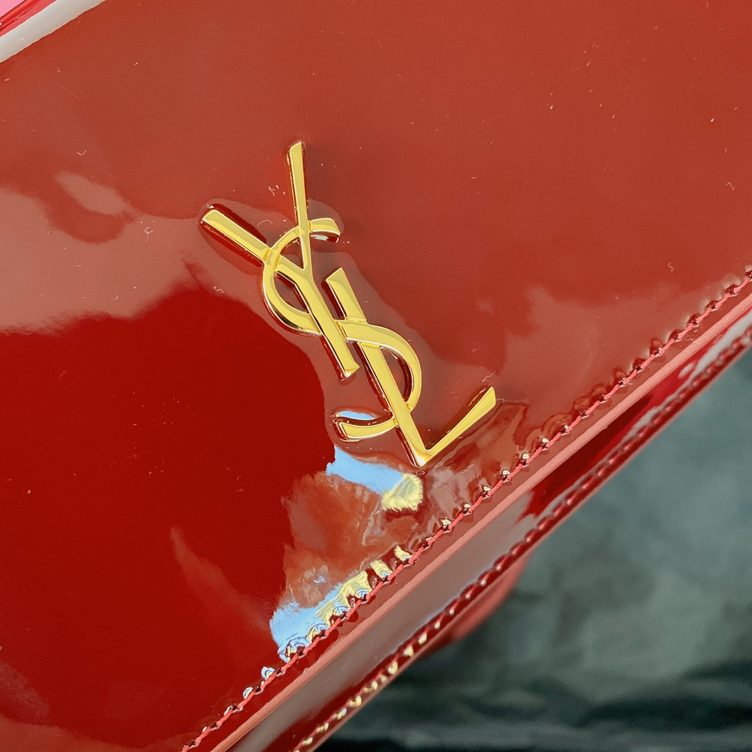 YSL Monogram phone holder with strap (patent leather) 18 x 11 x 2.5 CM - Image 7