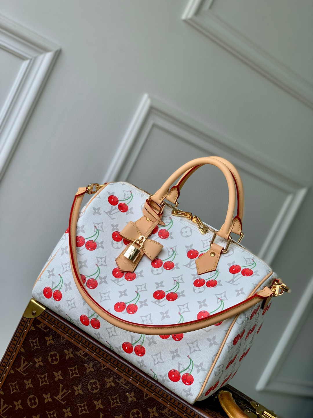 LV x TM Speedy Soft Bandoulière 30 M14238 (30cm*21*17cm) - Image 2