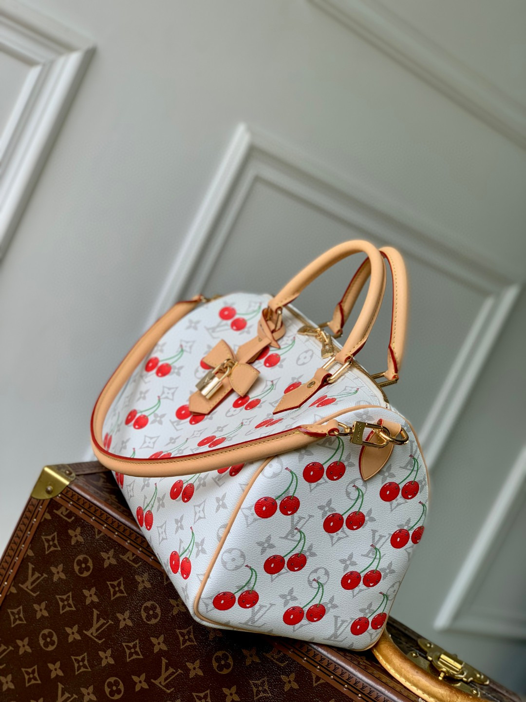 LV x TM Speedy Soft Bandoulière 30 M14238 (30cm*21*17cm) - Image 5