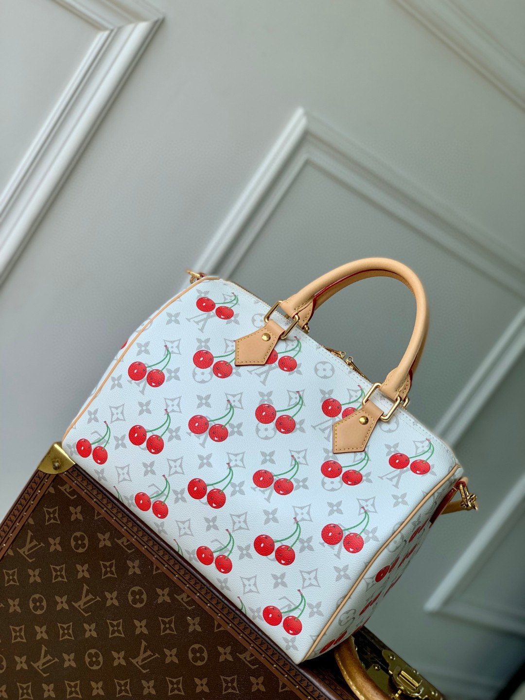 LV x TM Speedy Soft Bandoulière 30 M14238 (30cm*21*17cm) - Image 6