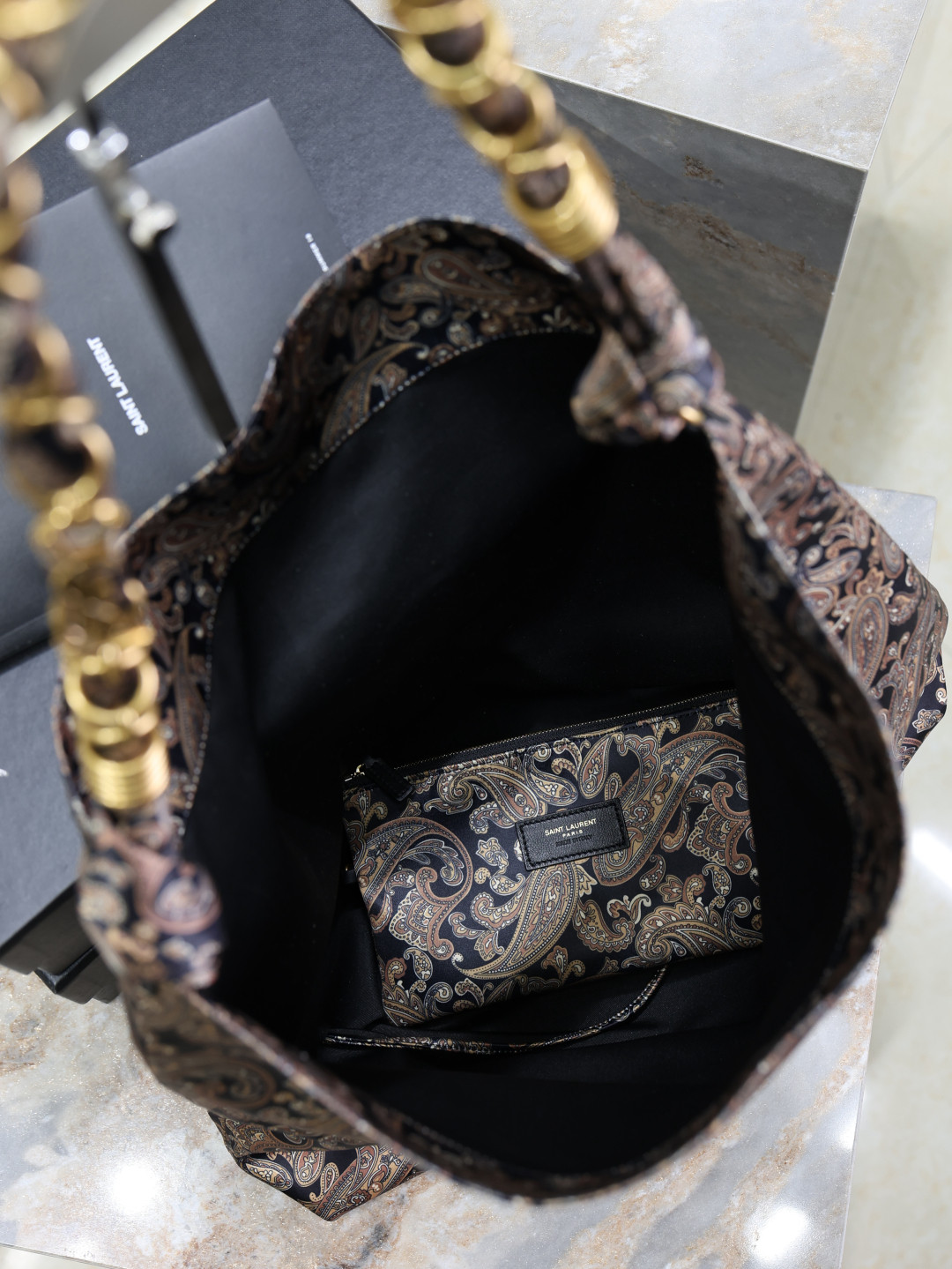 YSL Amalia (silk twill) 42x50x1cm - Image 7