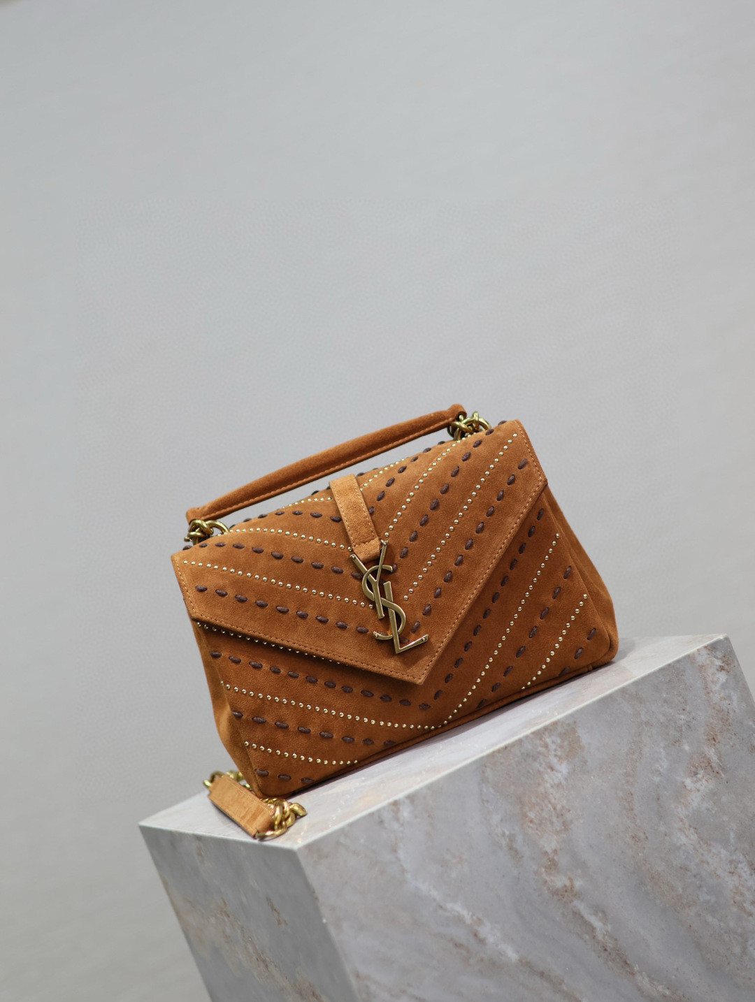 YSL Monogram COLLEGE MEDIUM BAG 24x17x6cm - Image 3