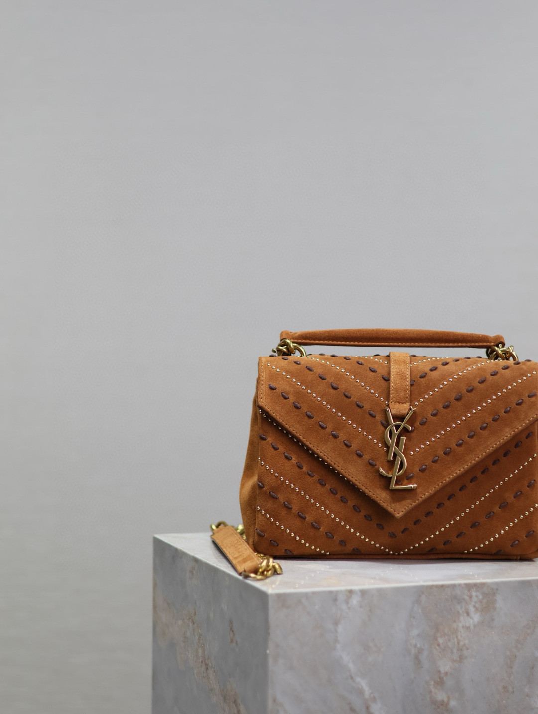 YSL Monogram COLLEGE MEDIUM BAG 24x17x6cm - Image 4