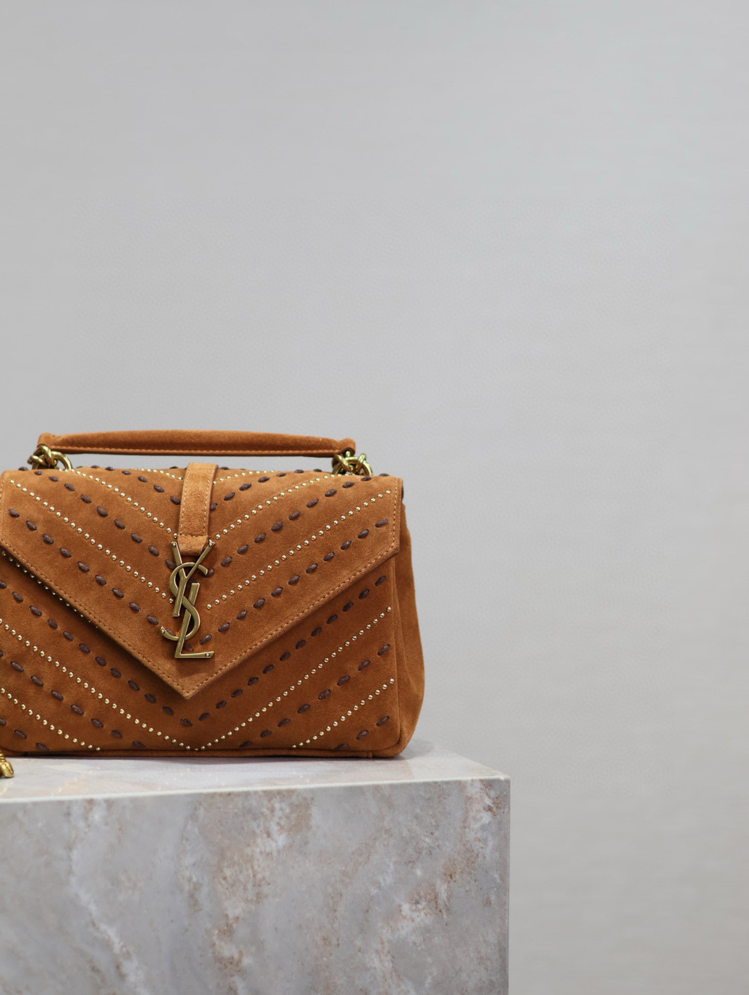 YSL Monogram COLLEGE MEDIUM BAG 24x17x6cm - Image 11