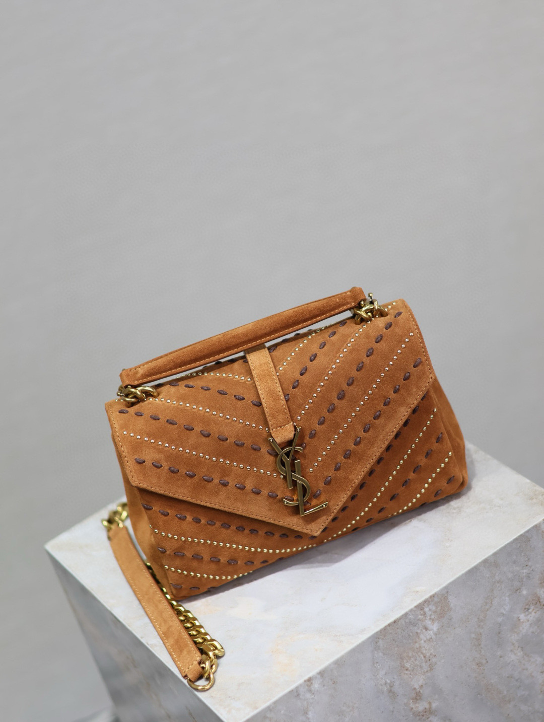 YSL Monogram COLLEGE MEDIUM BAG 24x17x6cm - Image 12