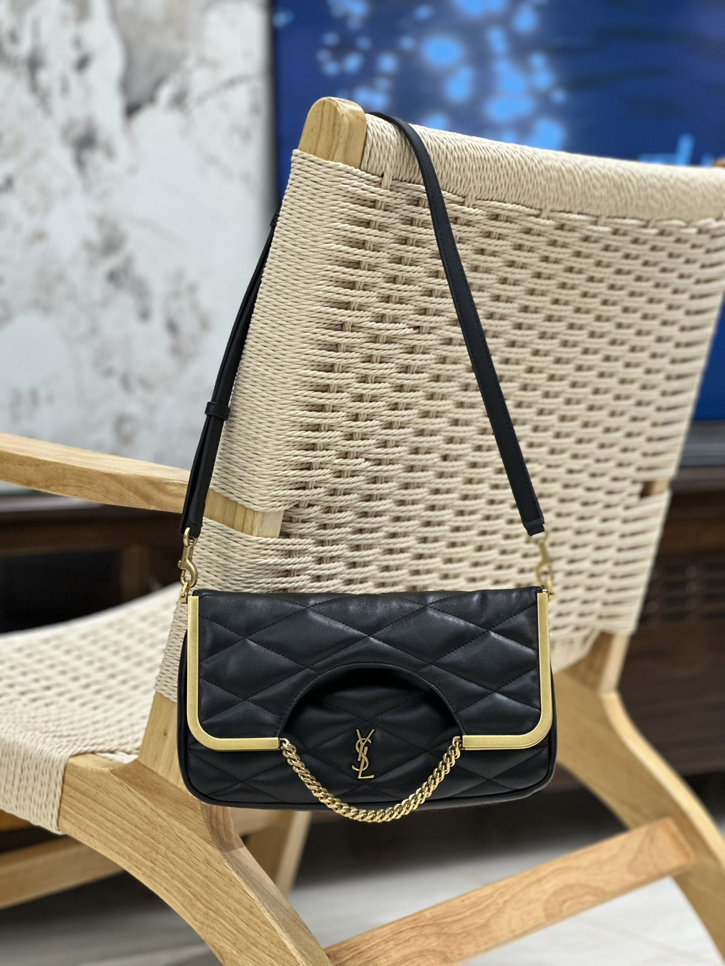 YSL 87 in quilted lambskin 26x13x5cm - Image 2
