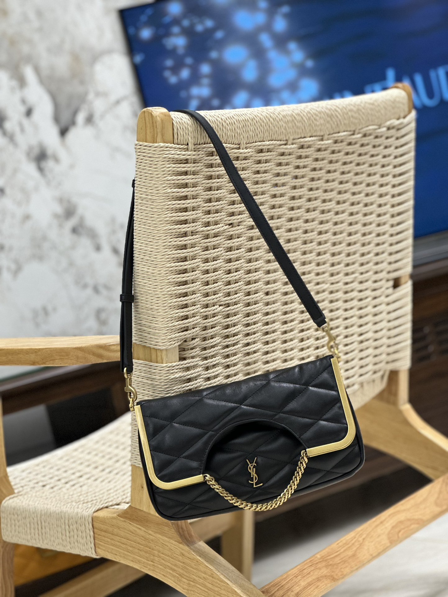 YSL 87 in quilted lambskin 26x13x5cm - Image 3