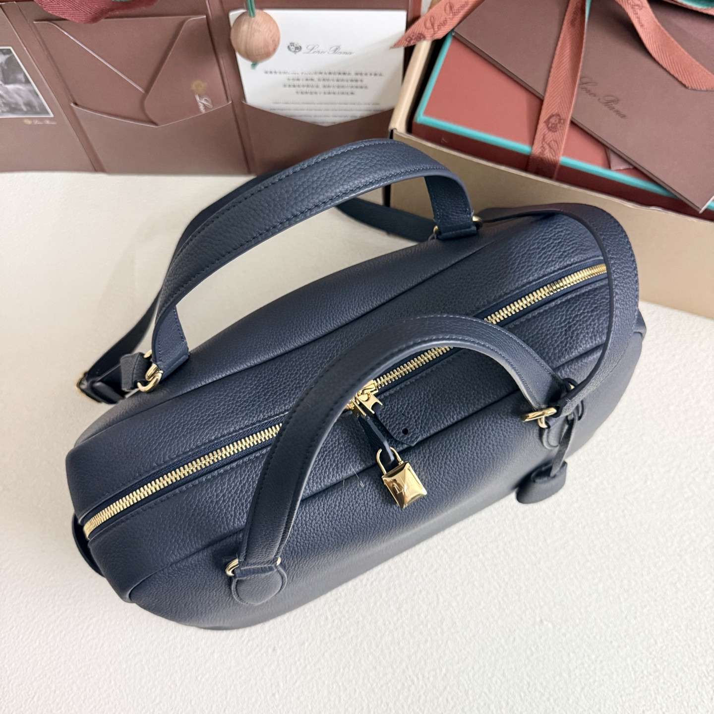 Loro Piana Needle Deep Royal Blue FAP1996 (38*22*16cm) - Image 5