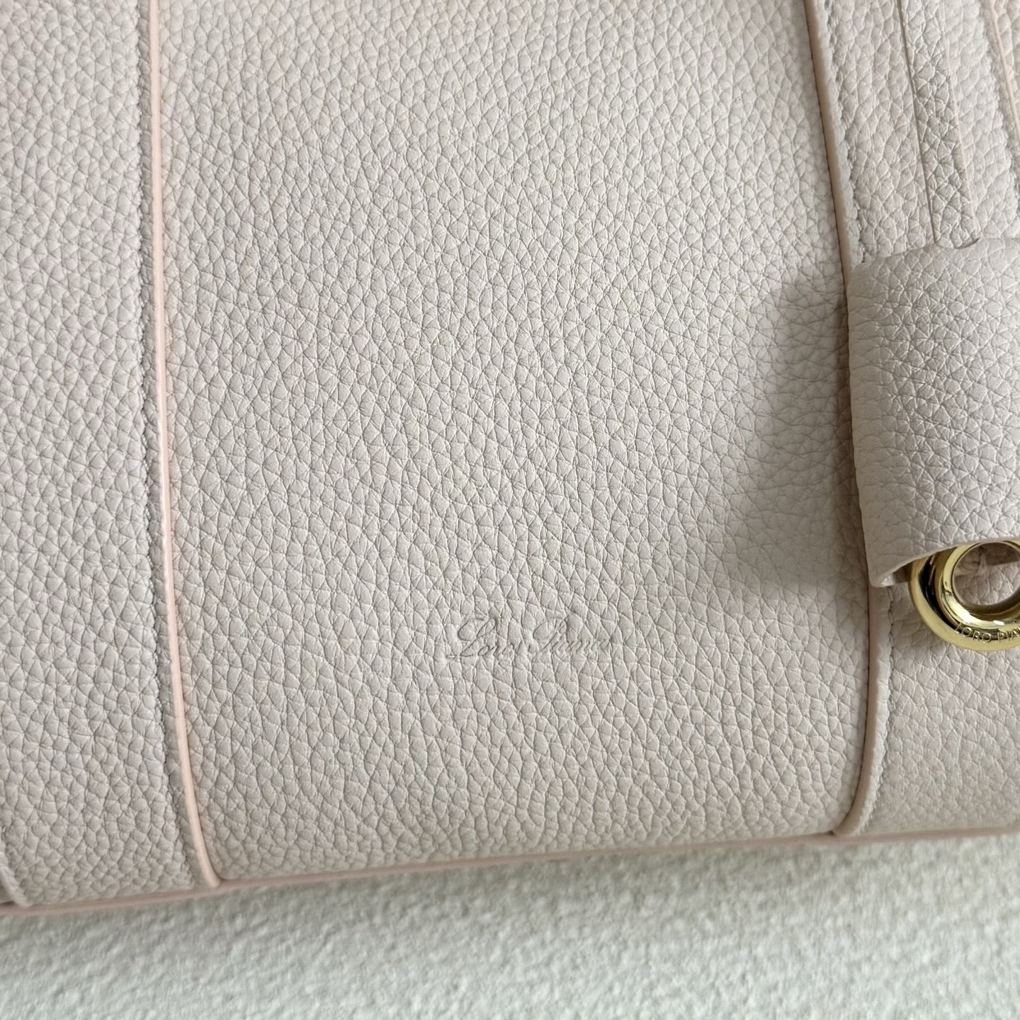Loro Piana Loom Bag L25 Grained Calfskin 25x18x12.5cm - Image 6