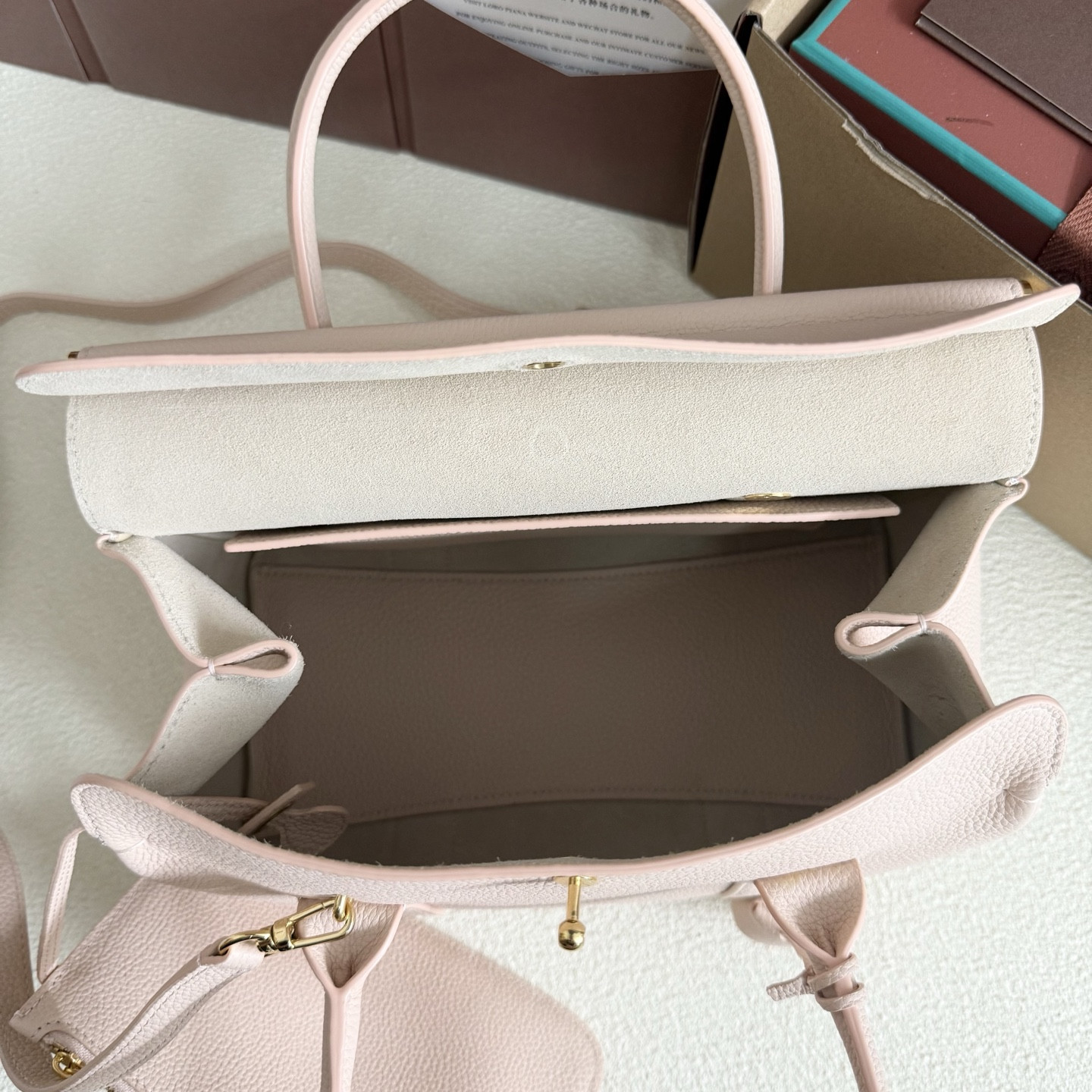 Loro Piana Loom Bag L25 Grained Calfskin 25x18x12.5cm - Image 10