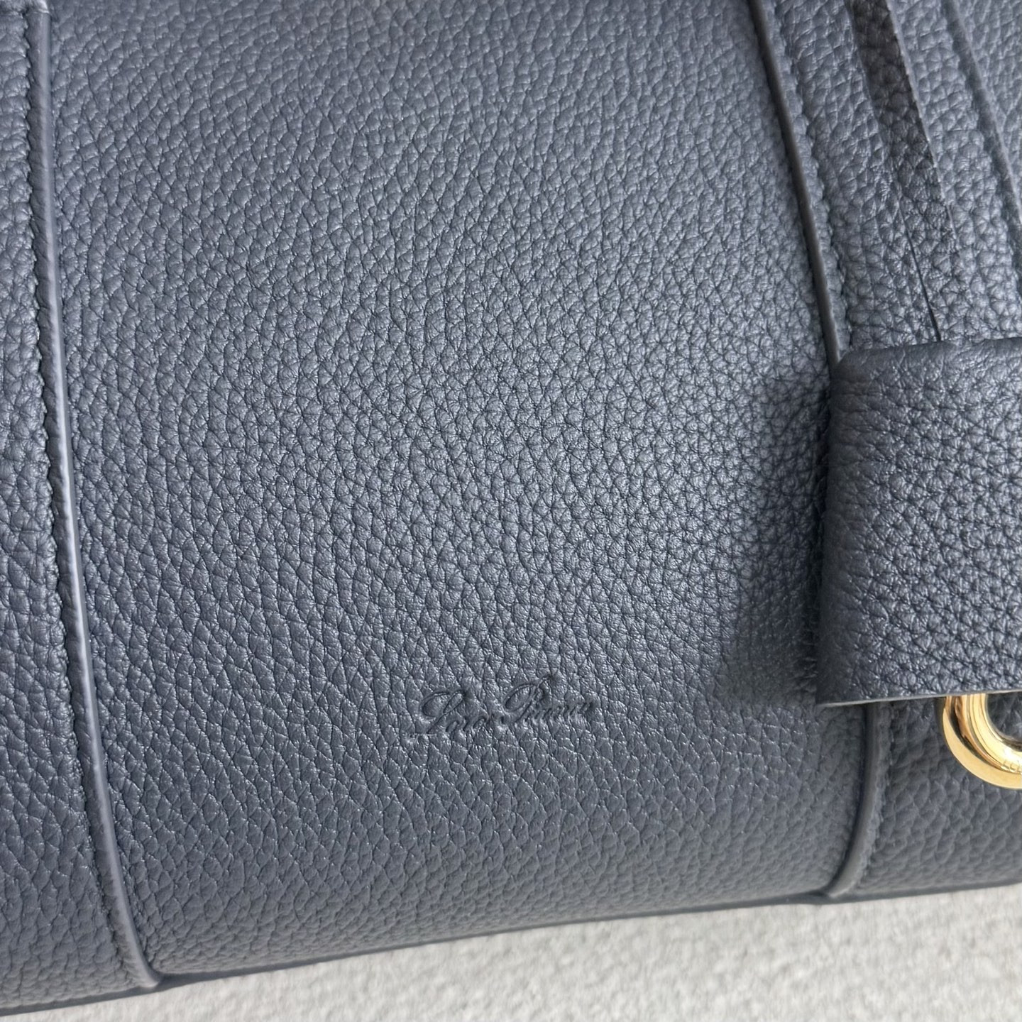 Loro Piana Loom L25 Calfskin Deep Royal Blue 25x18x12.5cm - Image 6