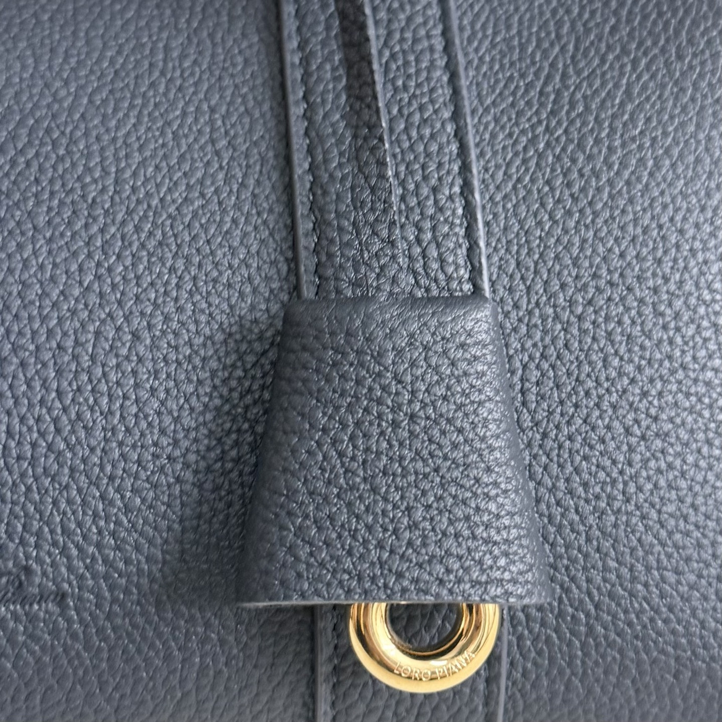 Loro Piana Loom L25 Calfskin Deep Royal Blue 25x18x12.5cm - Image 8
