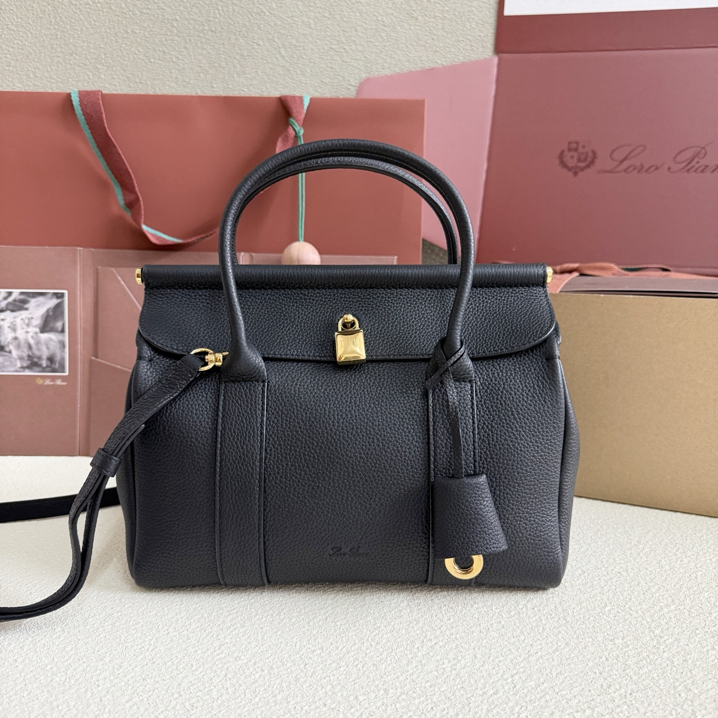 Loro Piana Loom L25 Calfskin 25x18x12.5cm - Image 2