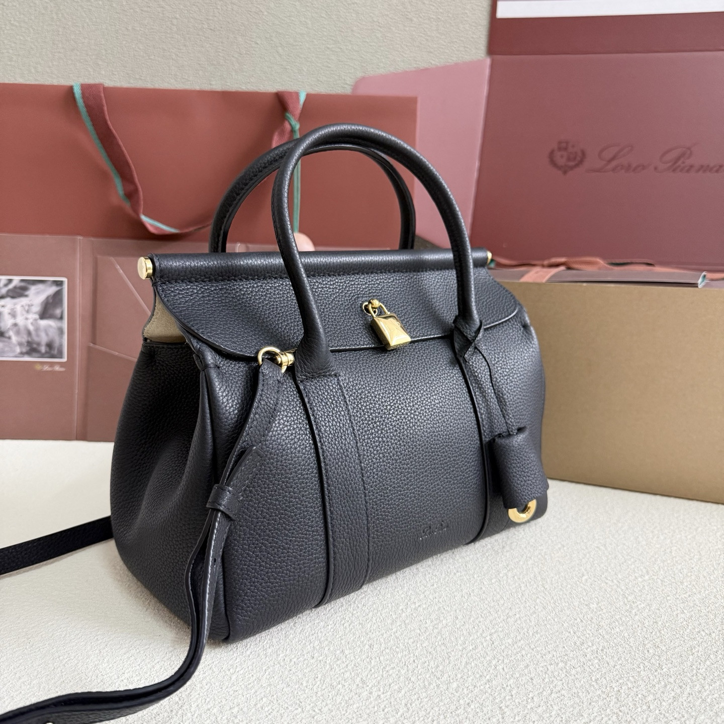 Loro Piana Loom L25 Calfskin 25x18x12.5cm - Image 3
