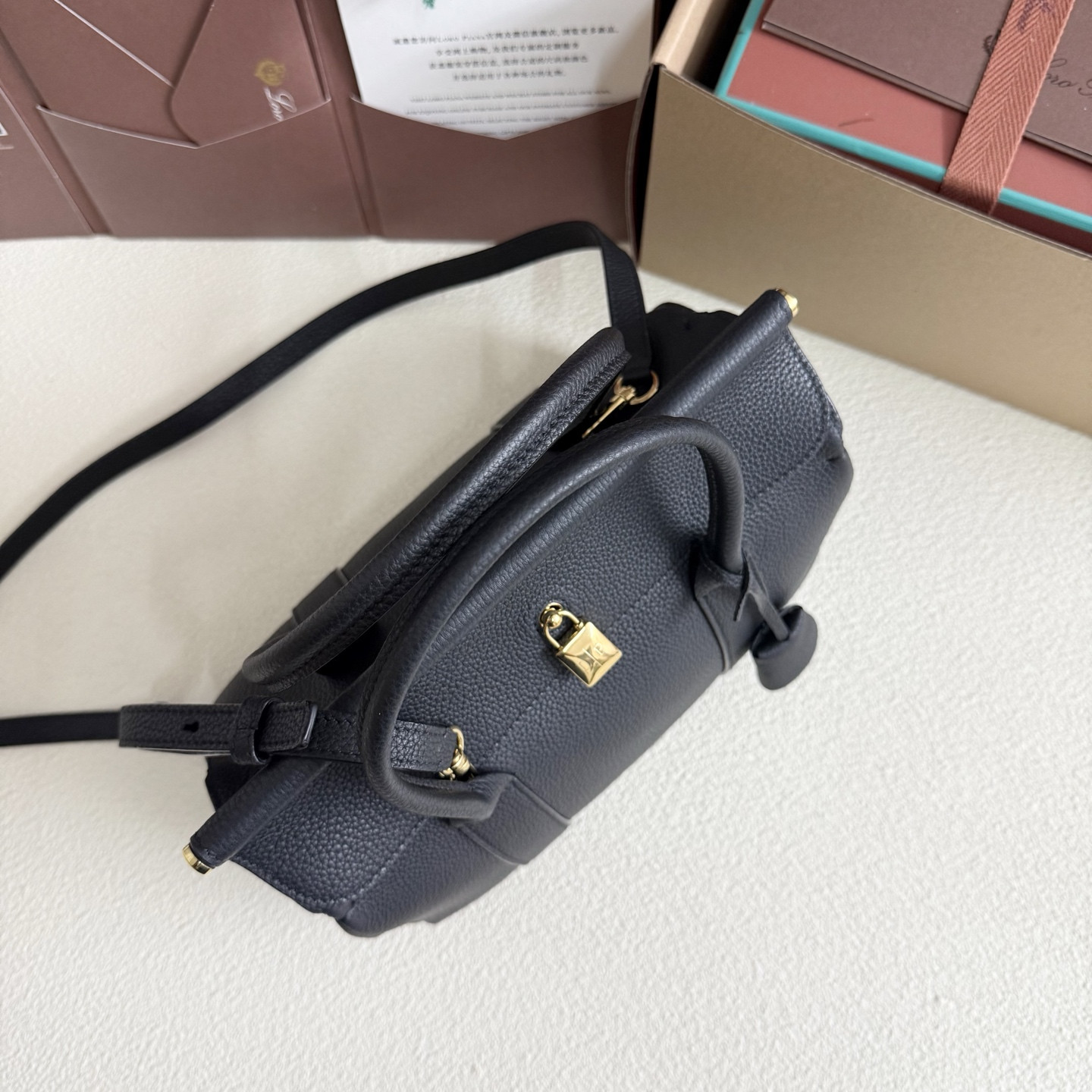 Loro Piana Loom L25 Calfskin 25x18x12.5cm - Image 5