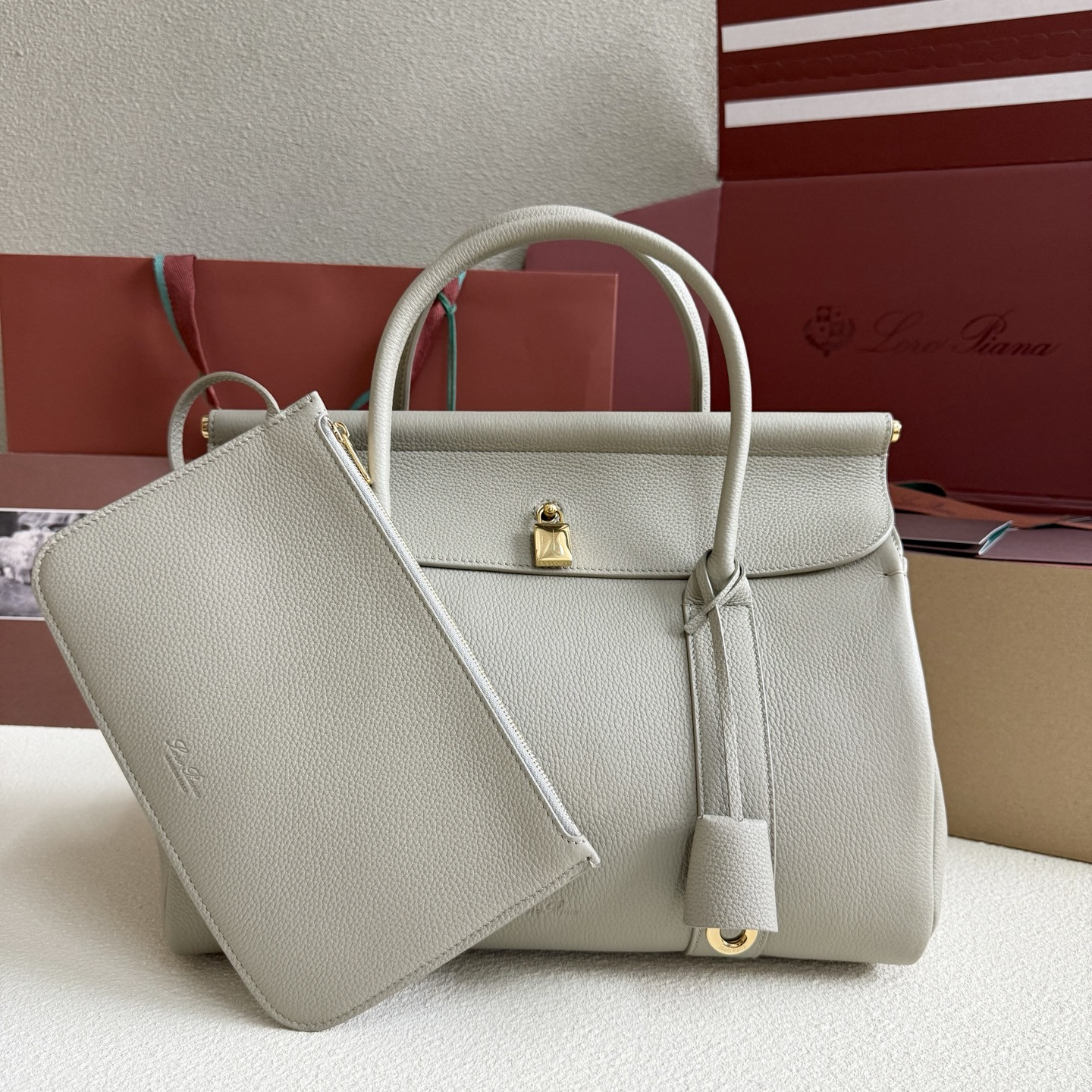 Loro Piana Loom L32 Calfskin 33x23x18cm - Image 3
