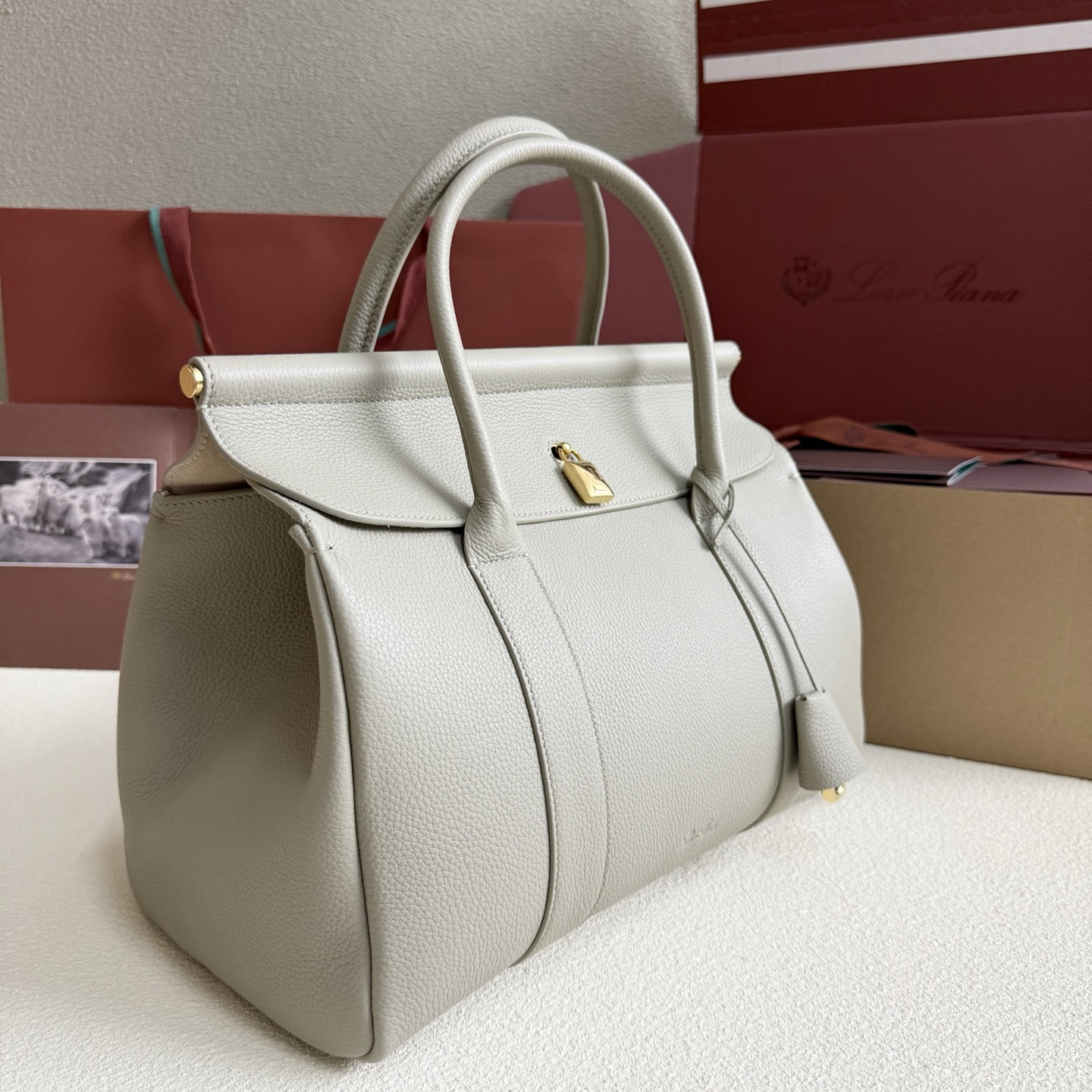 Loro Piana Loom L32 Calfskin 33x23x18cm - Image 4