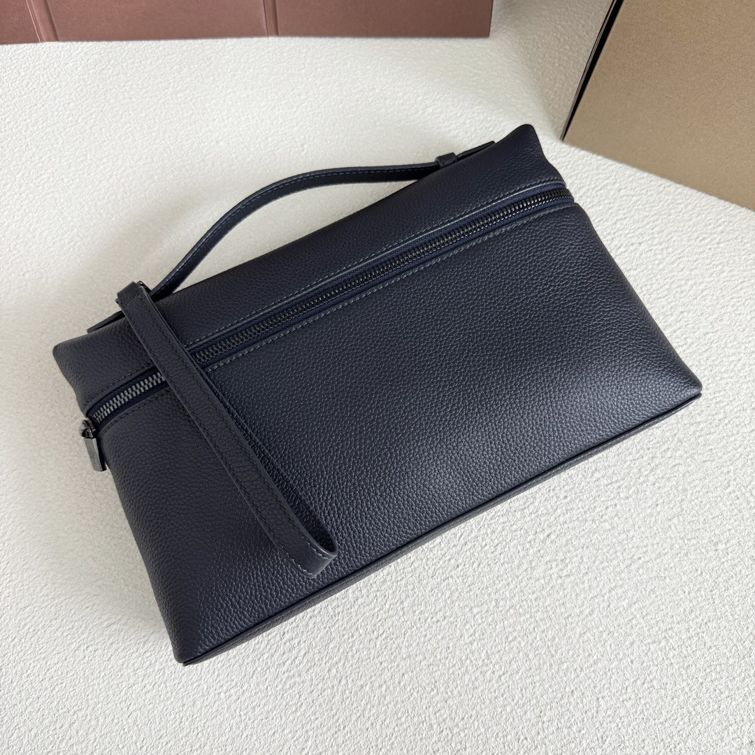 Loro Piana Extra pouch L29 Deep Royal Blue FAP3262 (29*18*5cm) - Image 5