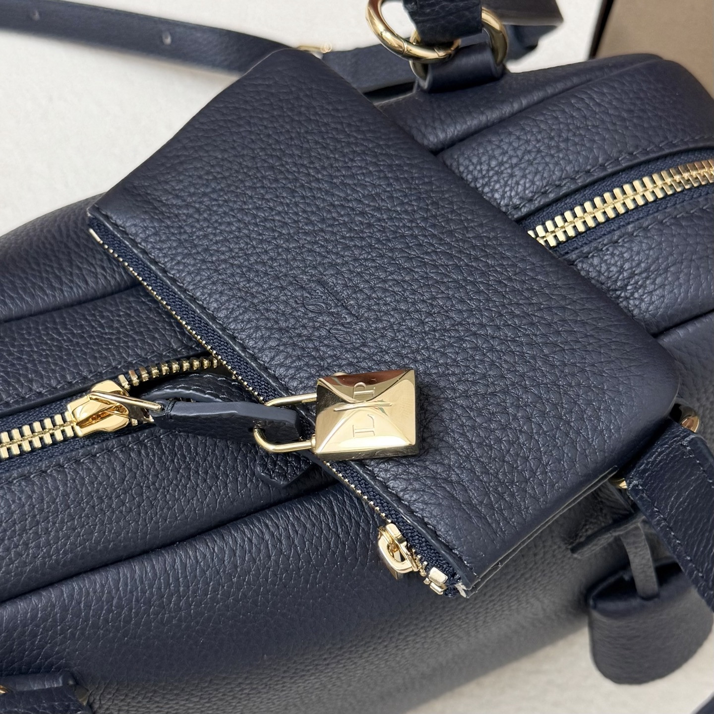 Loro Piana Small Needle Deep Royal Blue Bag (31x15x16cm) - Image 10