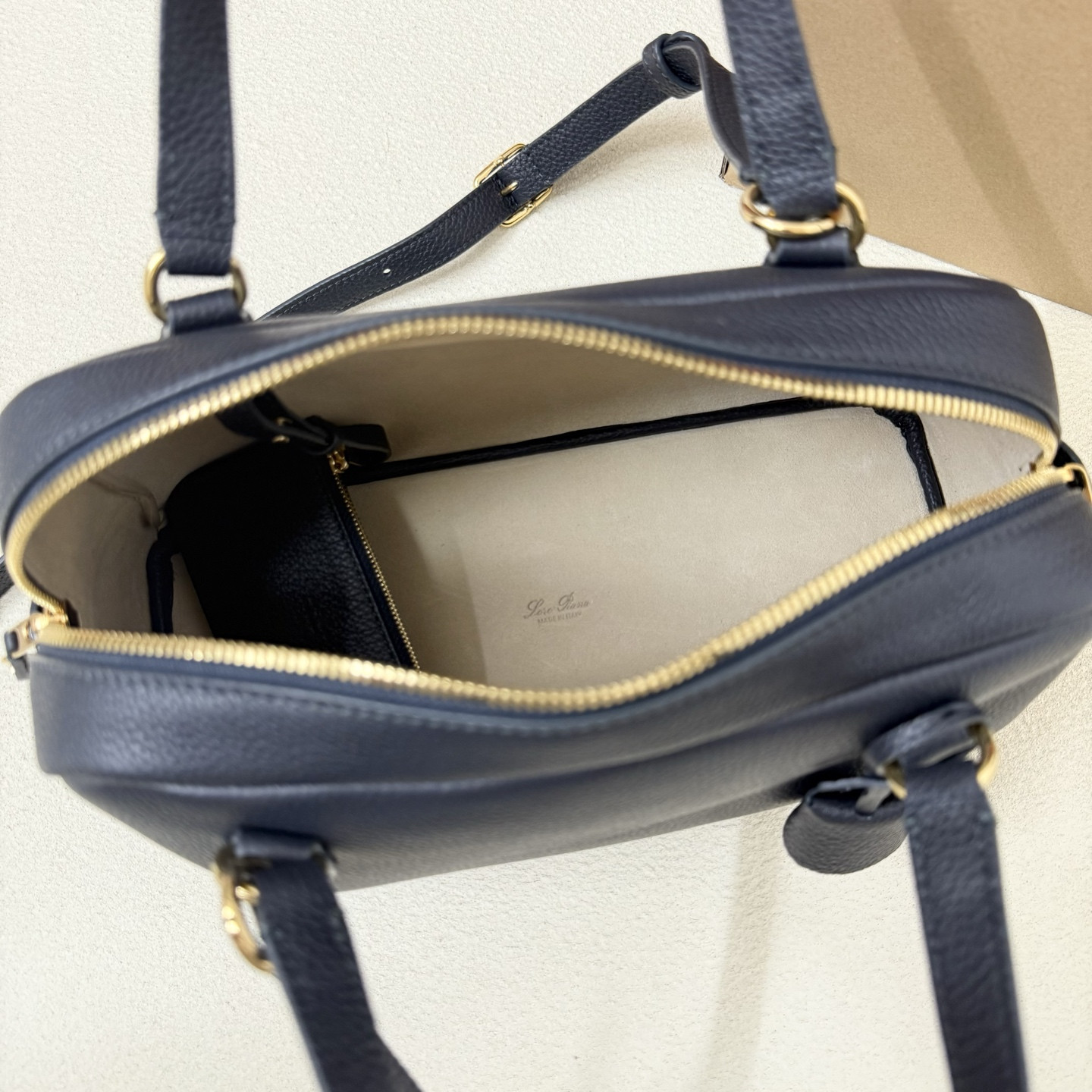 Loro Piana Small Needle Deep Royal Blue Bag (31x15x16cm) - Image 7
