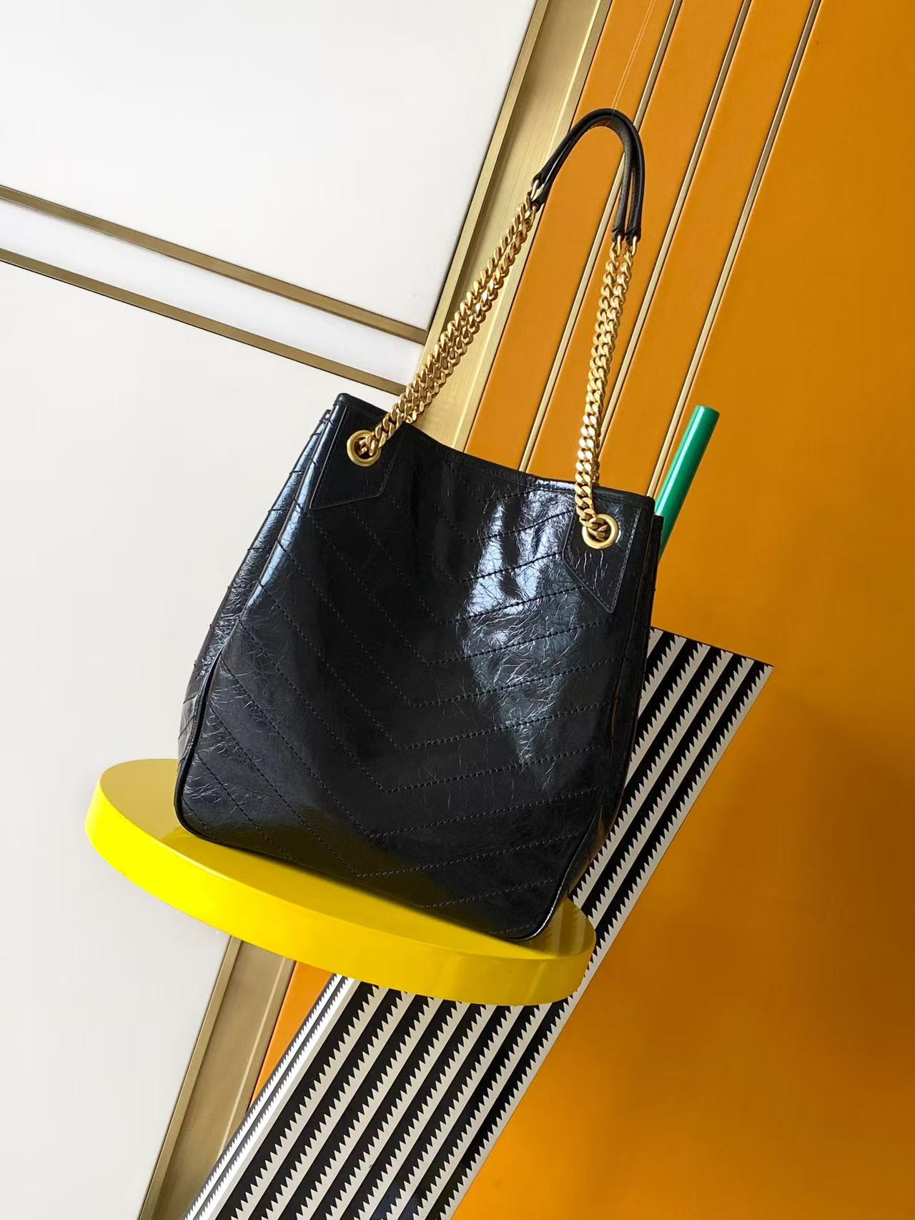 YSL NIKI Small Shopping in Vintage Leather 25x30x8-12cm - Image 4