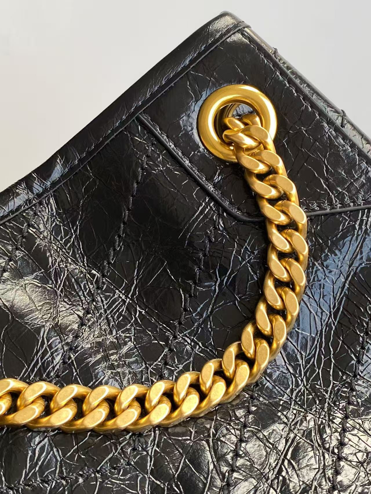 YSL NIKI Small Shopping in Vintage Leather 25x30x8-12cm - Image 8