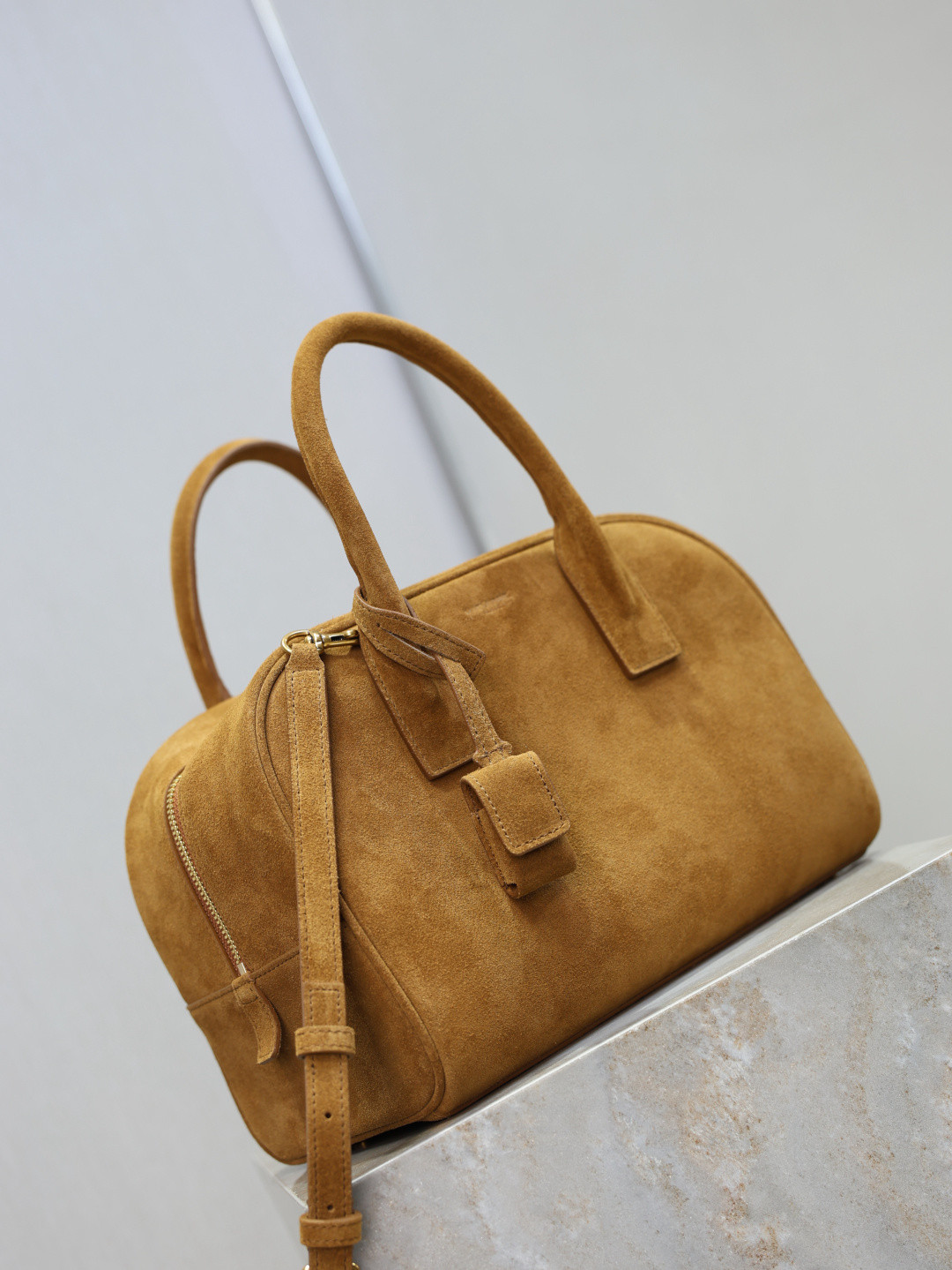 YSL SAC DE JOUR Small Boston in Suede 27x18x15cm - Image 4