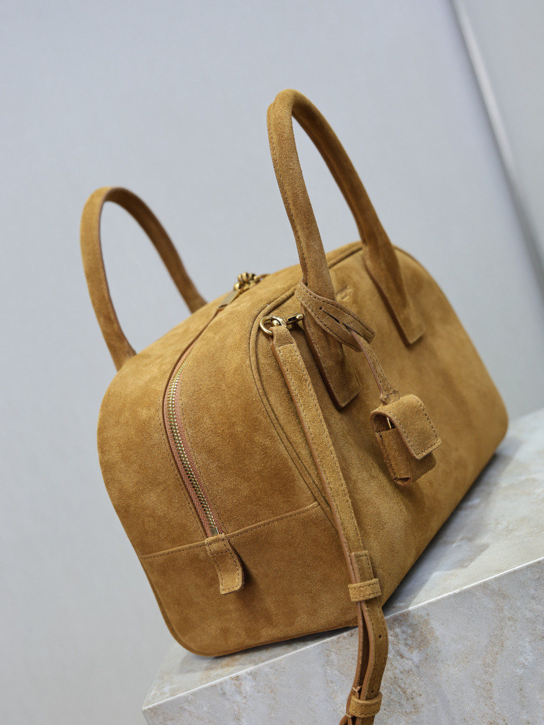 YSL SAC DE JOUR Small Boston in Suede 27x18x15cm - Image 5