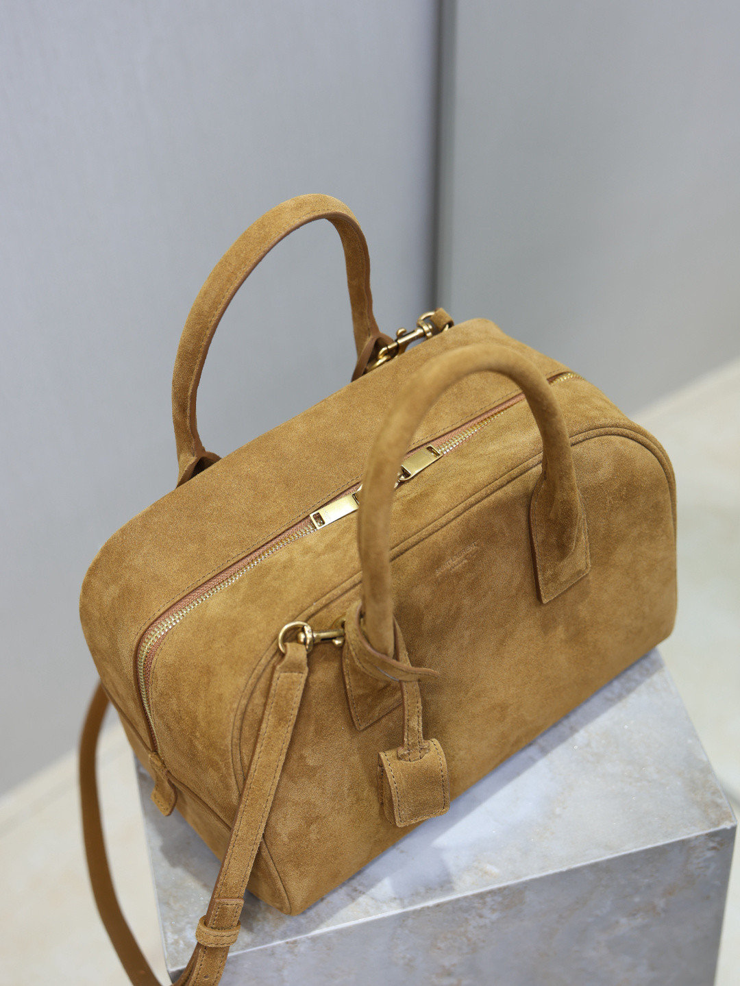 YSL SAC DE JOUR Small Boston in Suede 27x18x15cm - Image 8