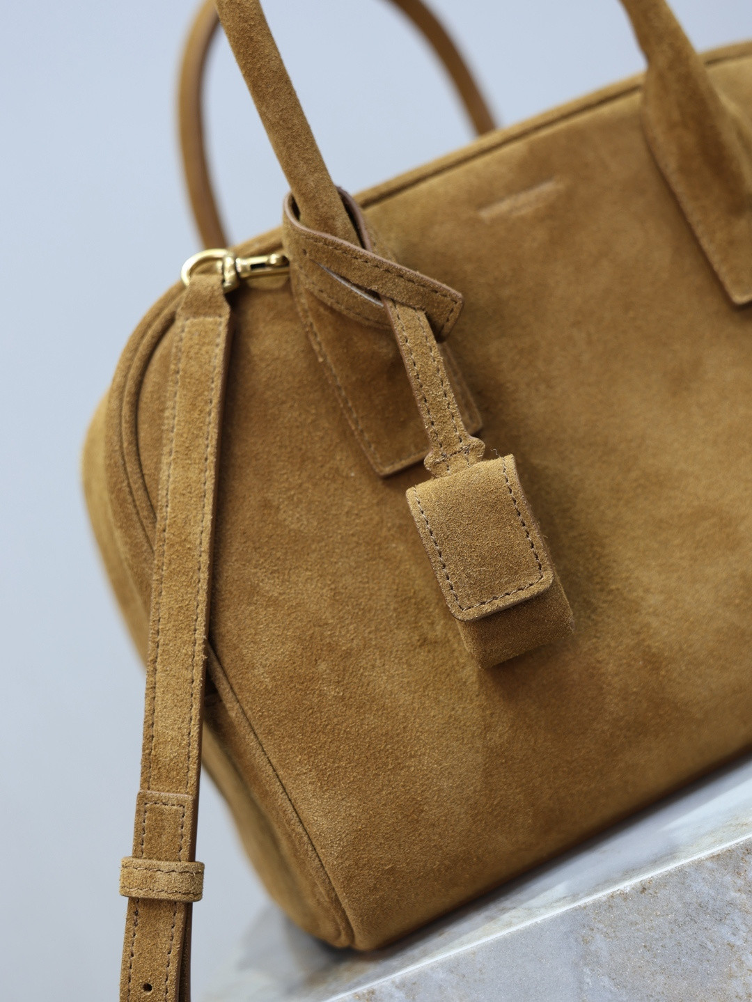 YSL SAC DE JOUR Small Boston in Suede 27x18x15cm - Image 12