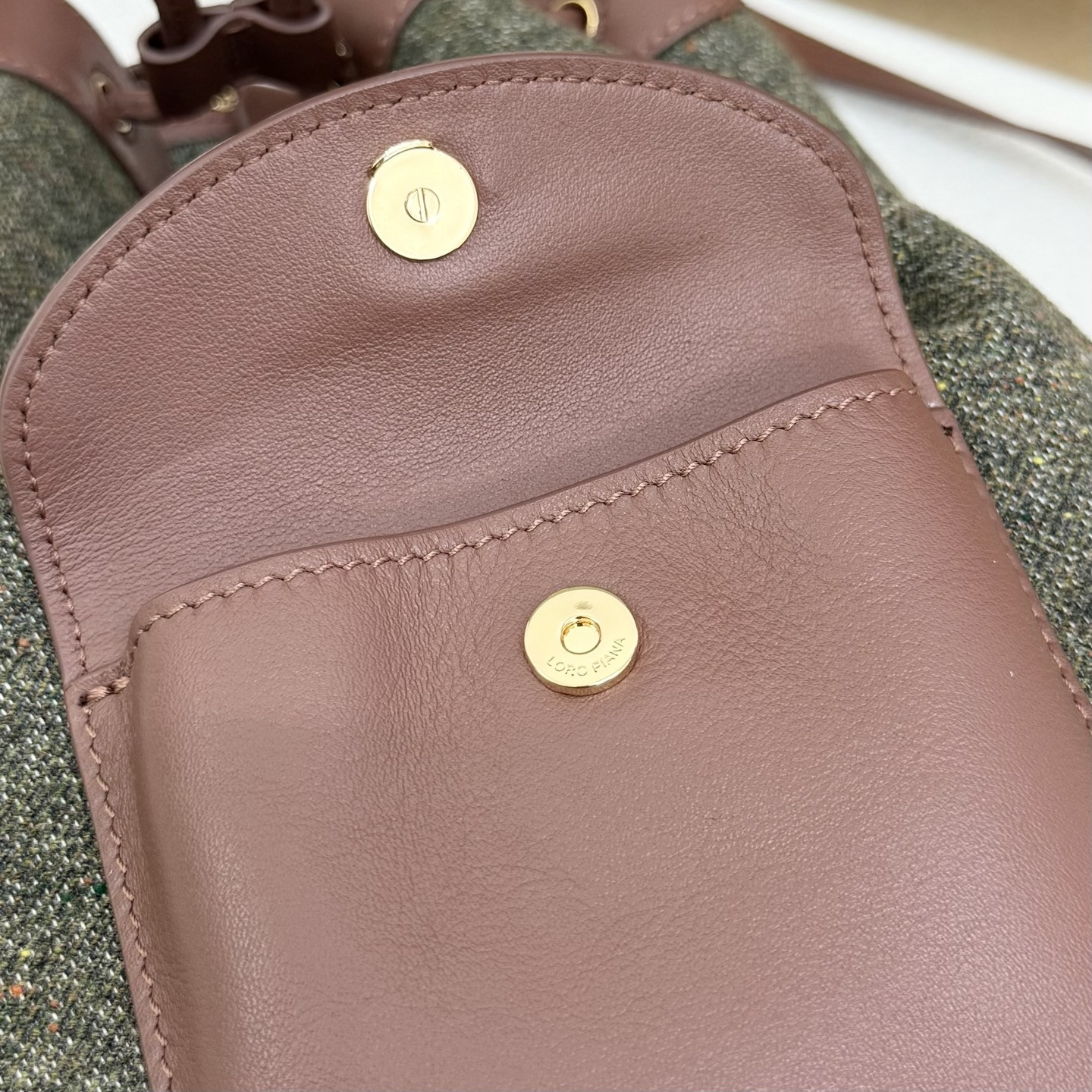 Loro Piana Extra Drawstring Backpack L27 25x27x14cm - Image 10