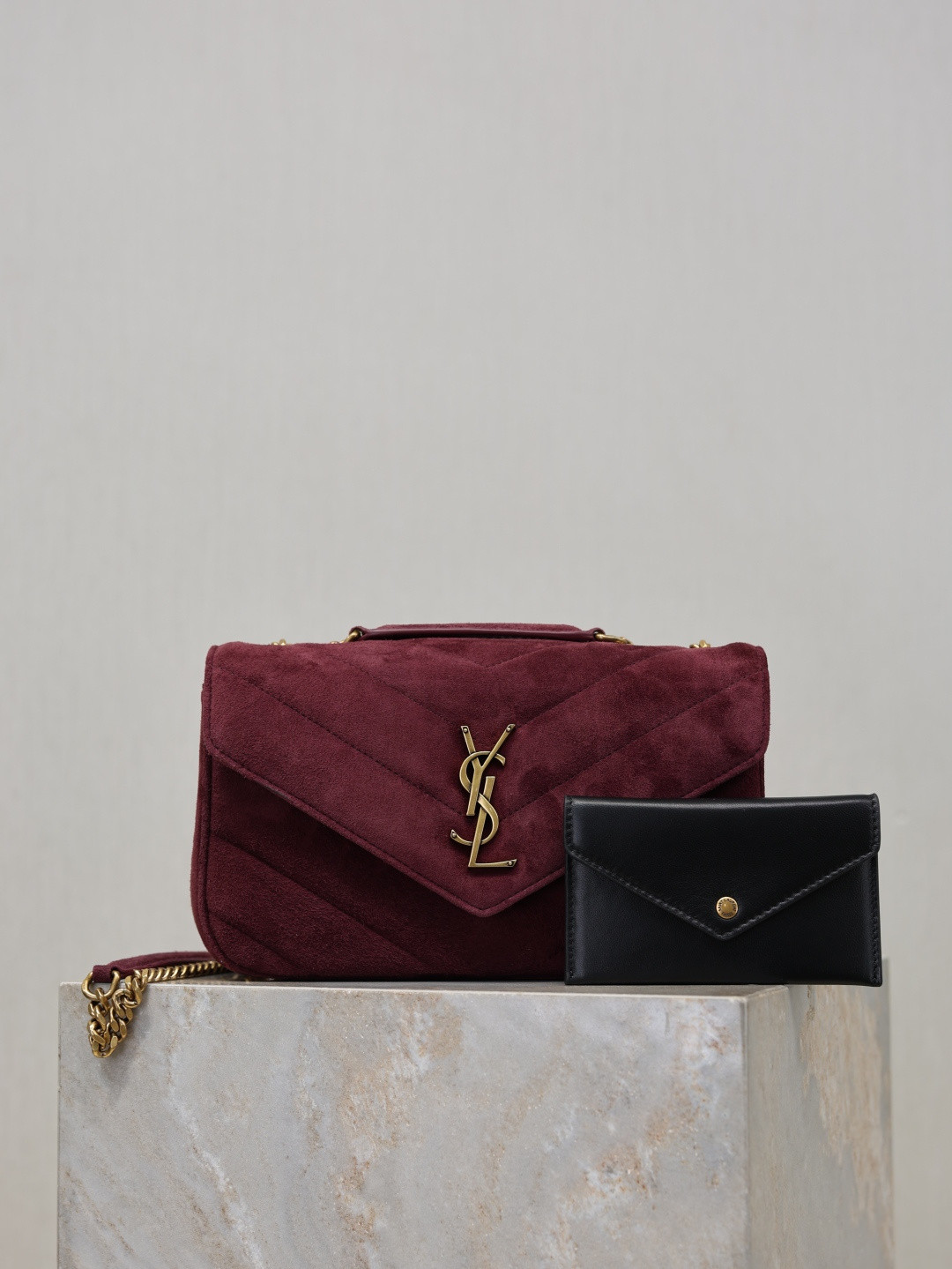 YSL LOULOU small in Suede 24x14x6cm - Image 2