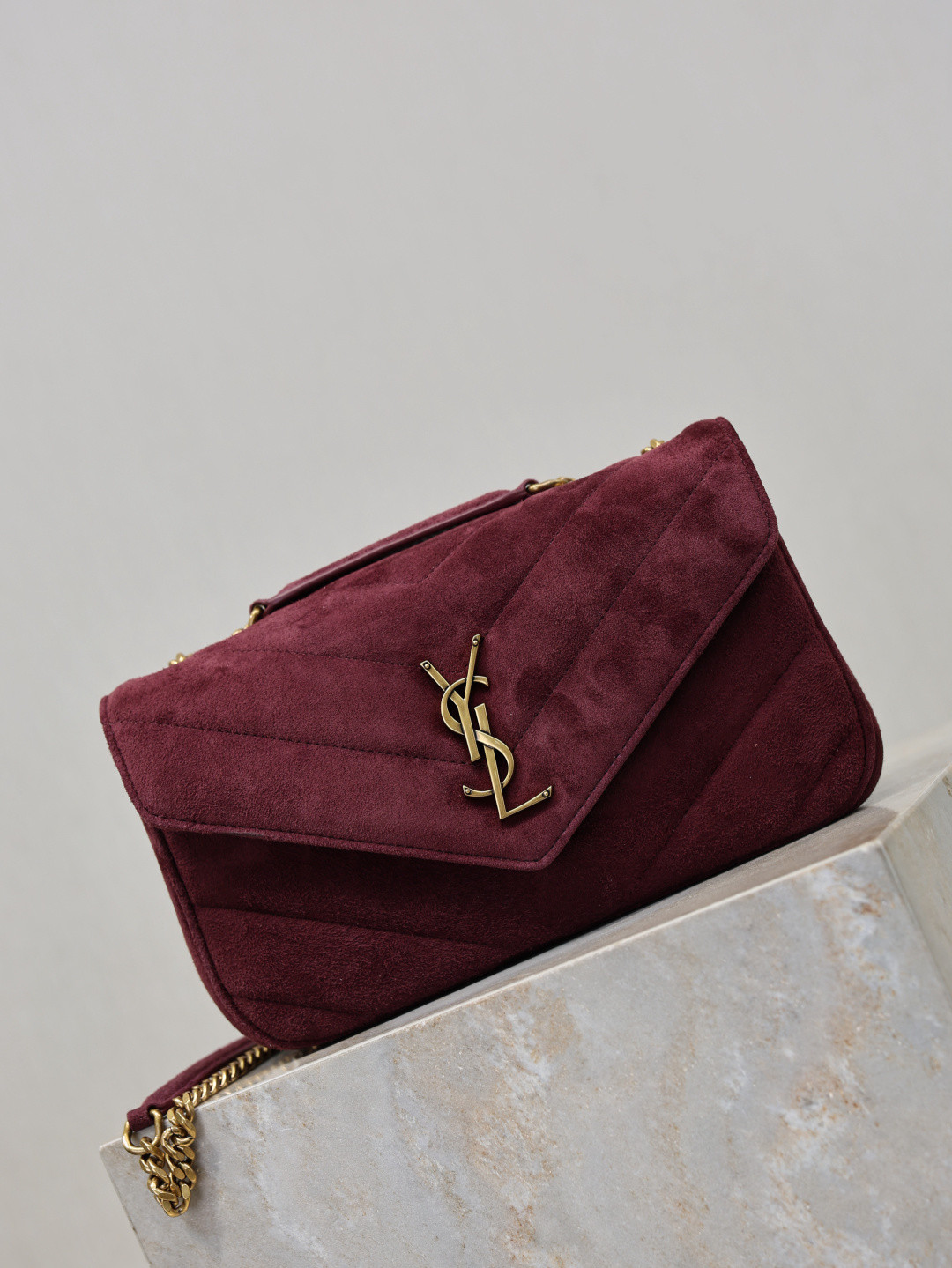YSL LOULOU small in Suede 24x14x6cm - Image 3