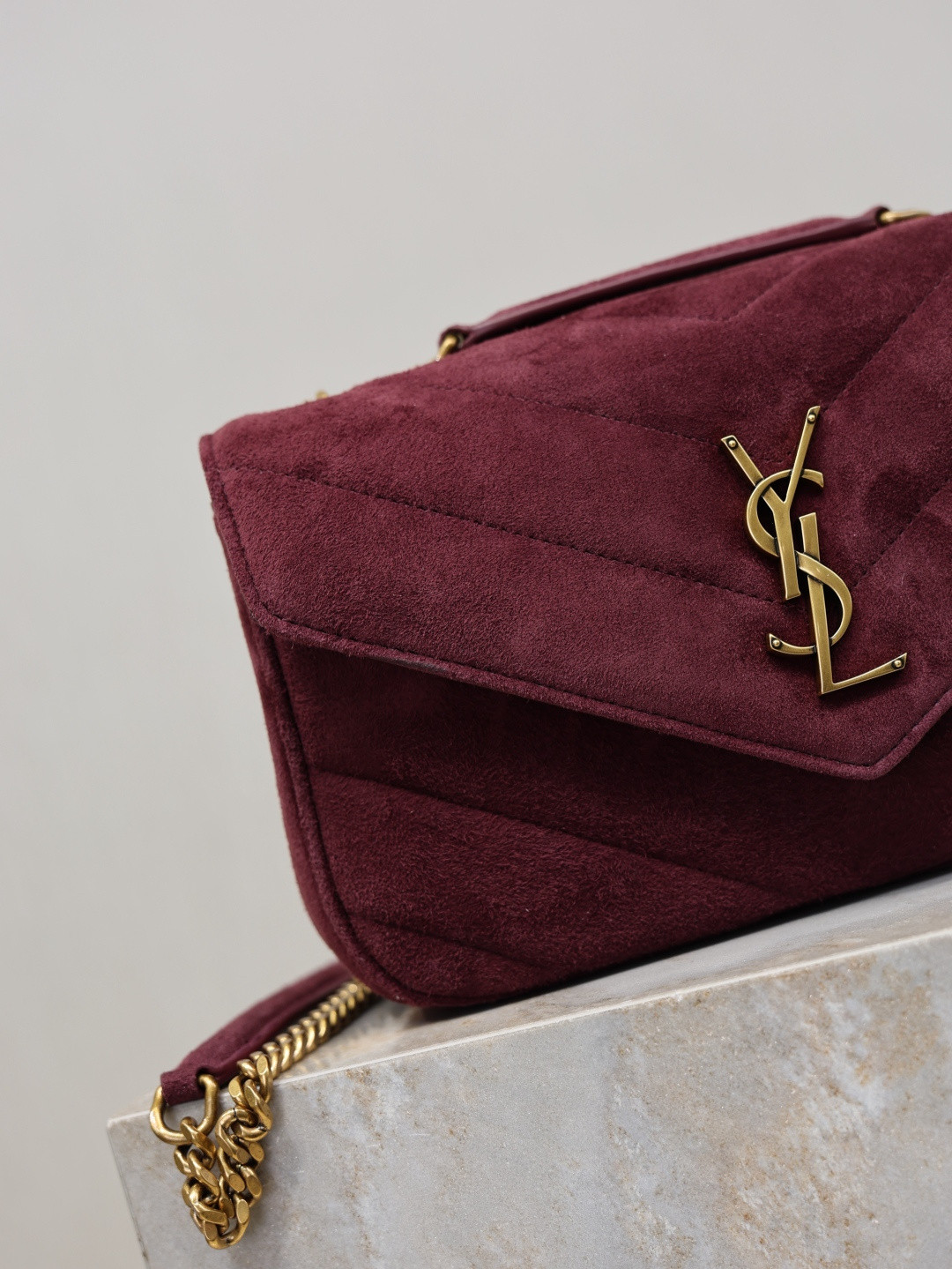 YSL LOULOU small in Suede 24x14x6cm - Image 11